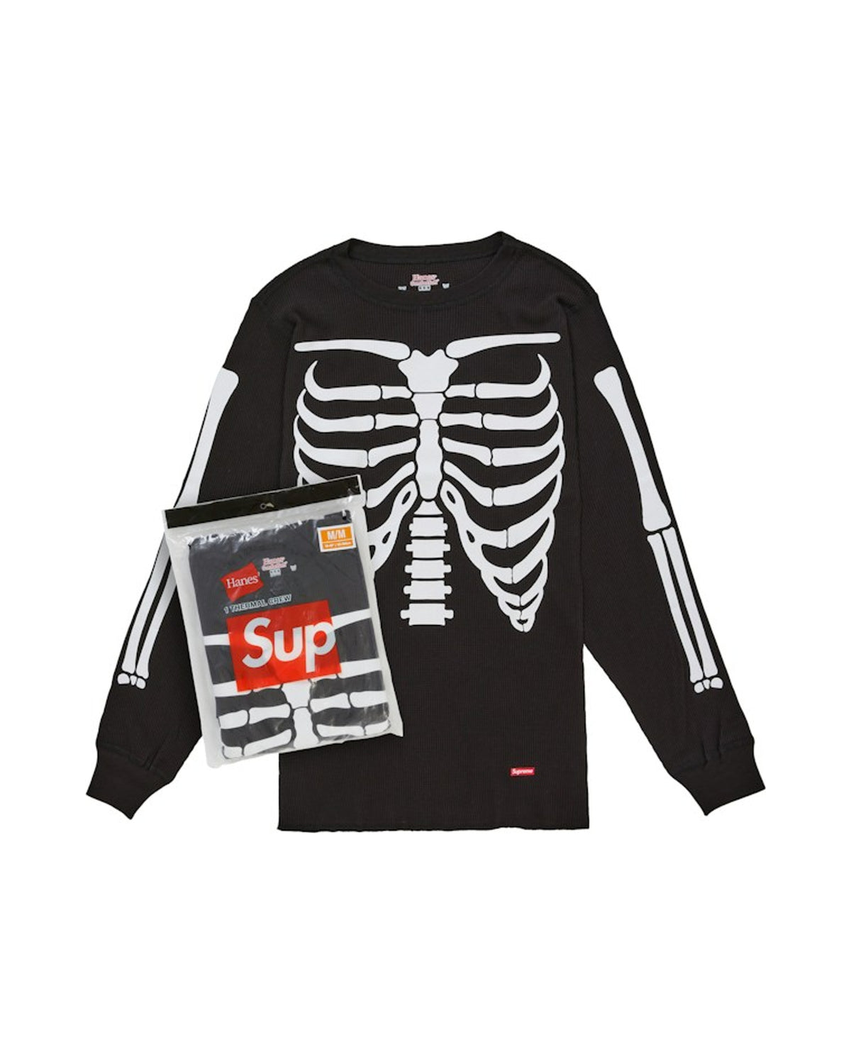 Supreme Hanes Bones Thermal Crew FW26 (1 Pack) Black