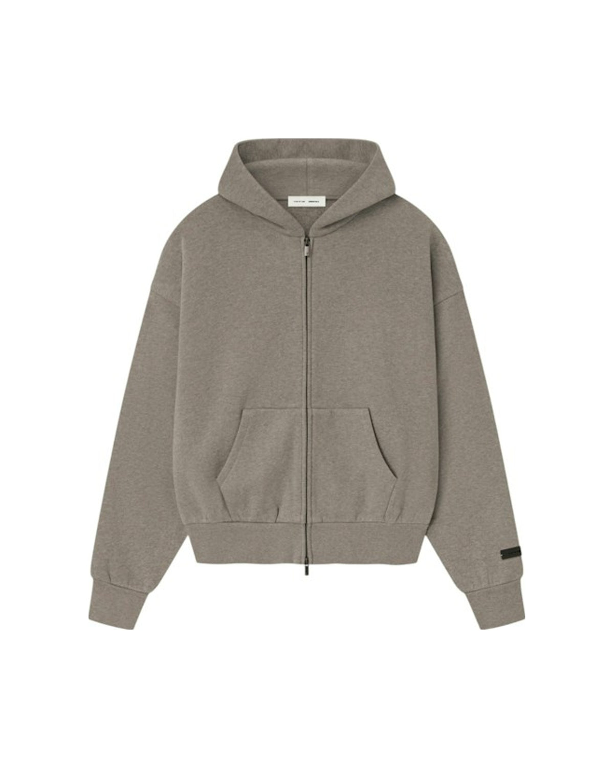Fear of God Essentials Classic Fleece Zip-Up Hoodie Homestead Heather