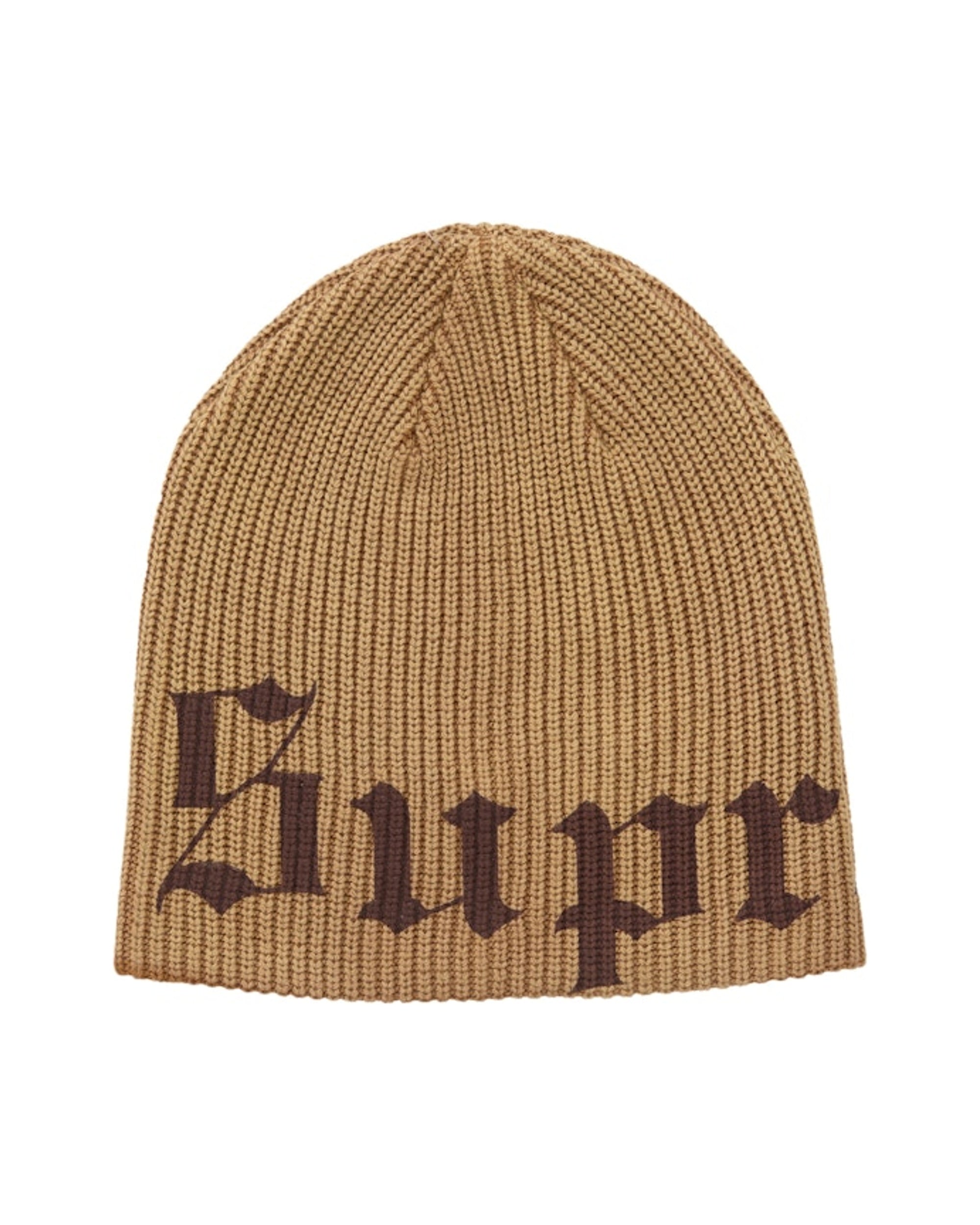 Supreme Old English Printed Beanie Brown