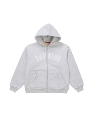Supreme Arc Thermal Lined Zip Up Hooded Sweatshirt Ash Grey
