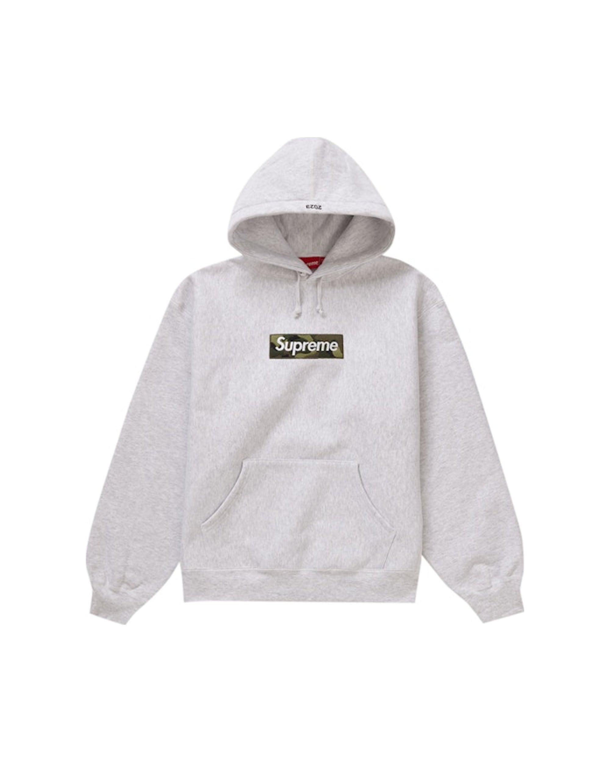 Supreme Box Logo Hooded Sweatshirt (FW23) Ash Grey