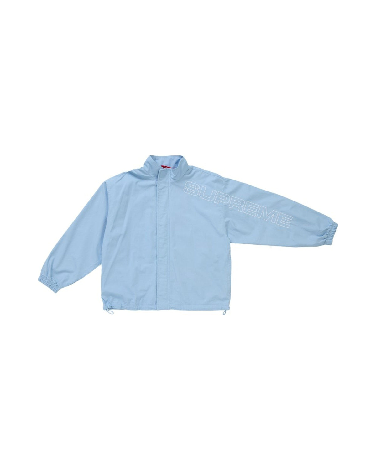 Supreme Spellout Embroidered Ripstop Track Jacket Light Blue