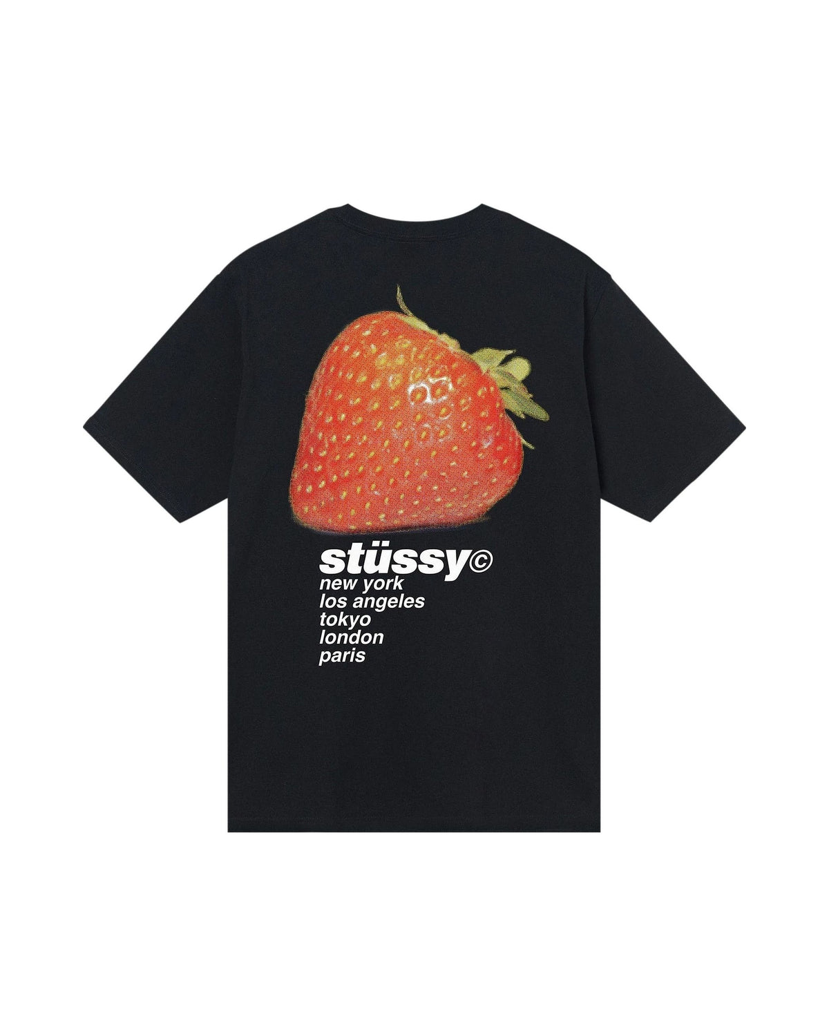 Stussy Strawberry Tee Black