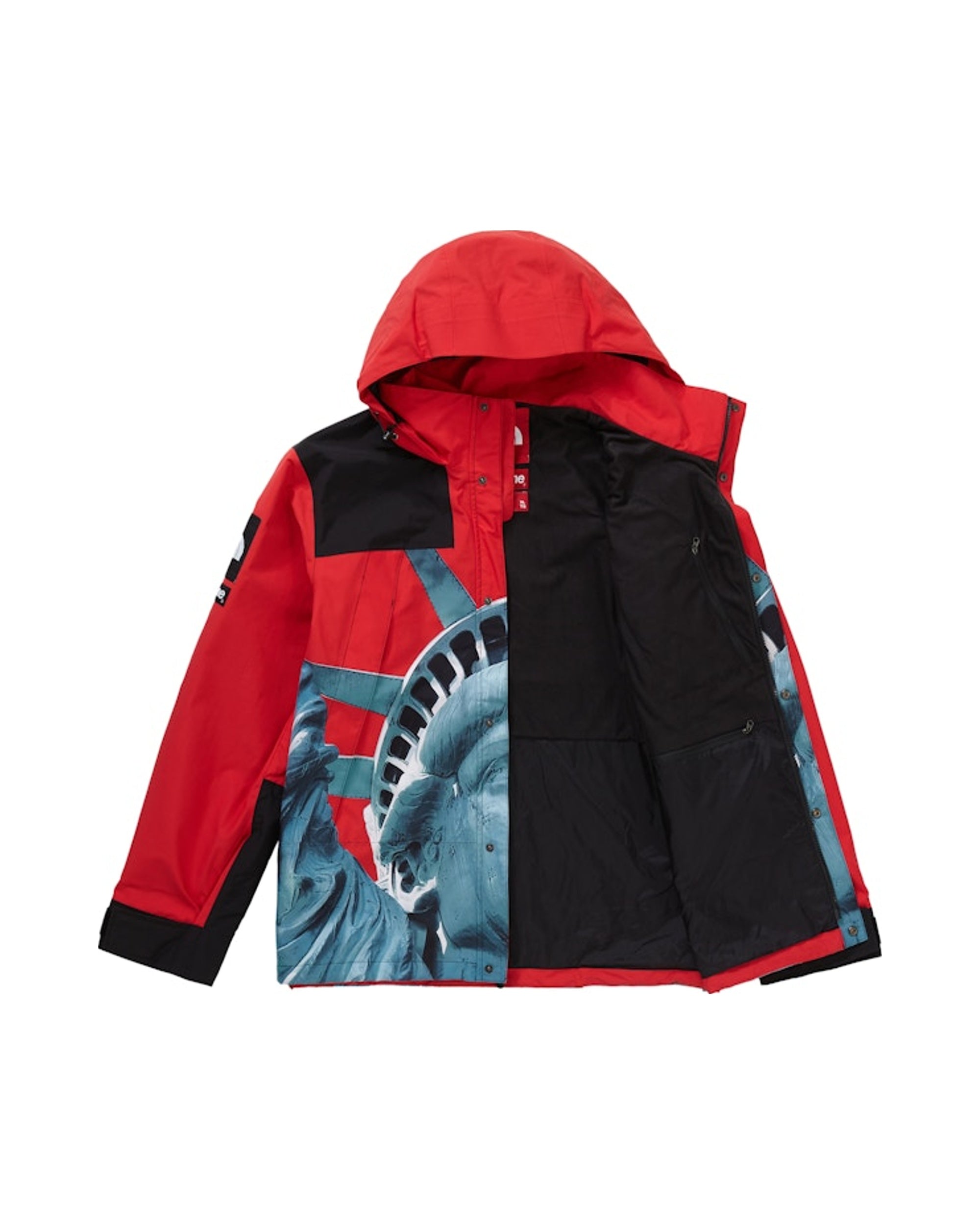 Supreme x TNF Statue of Liberty Jacket Red