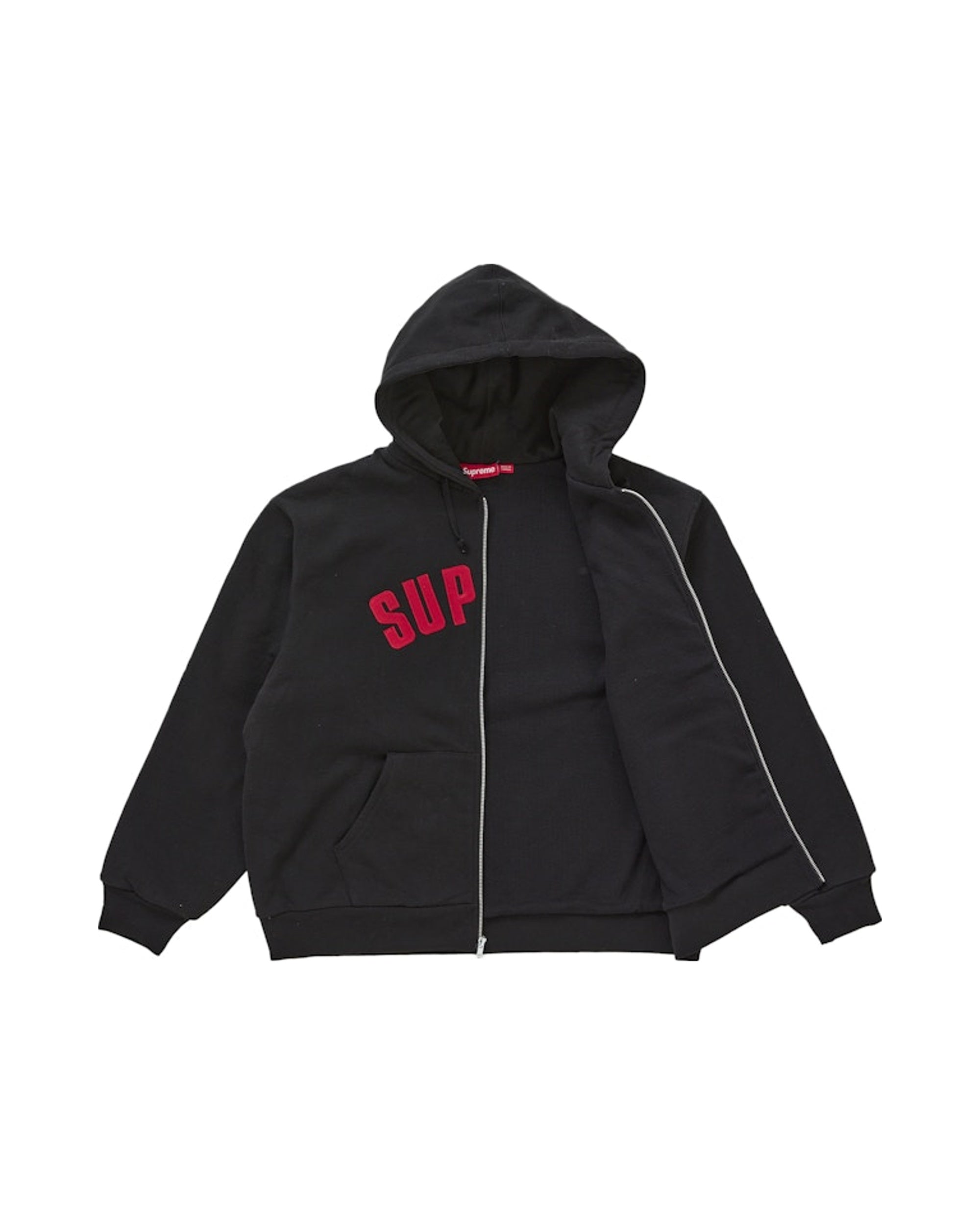 Supreme Arc Thermal Lined Zip Up Hoodie Black