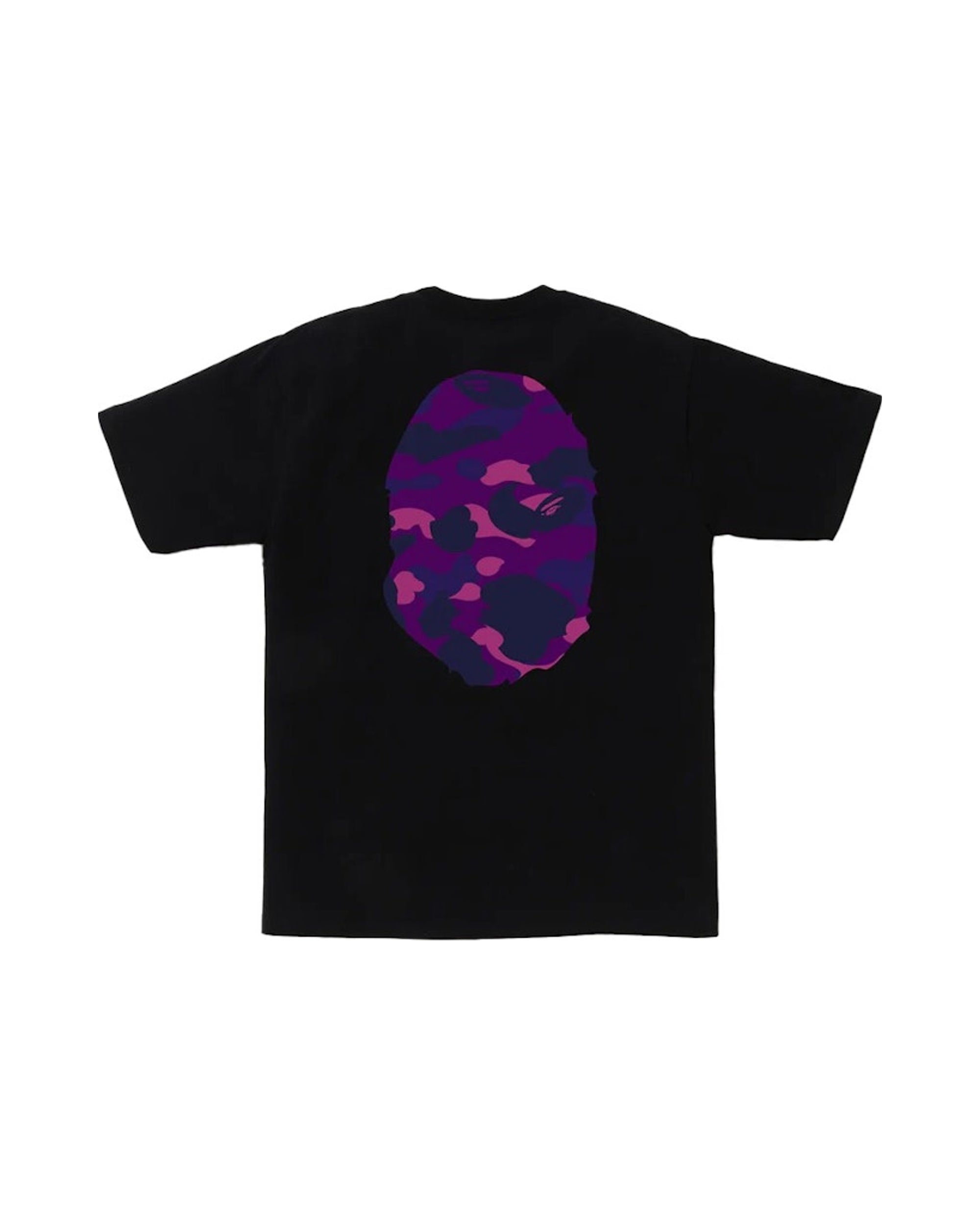 BAPE Color Camo Big Ape Head Tee Black/Purple