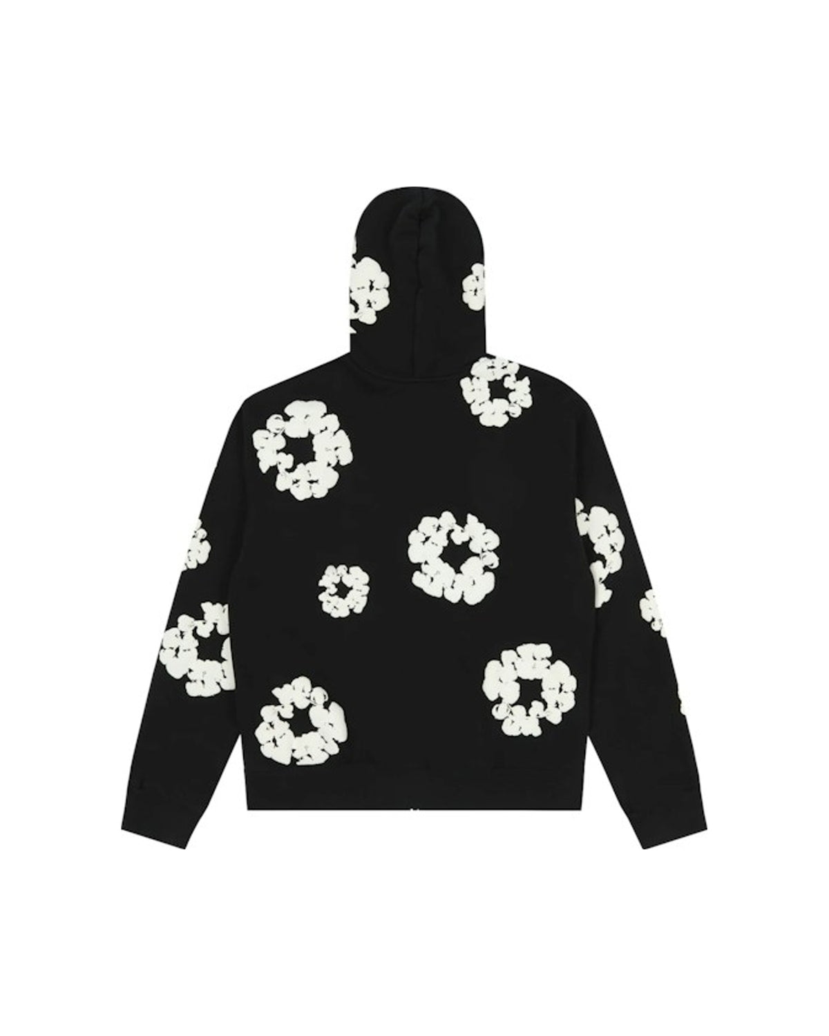 Denim Tears Cotton Wreath Zip Hoodie Black