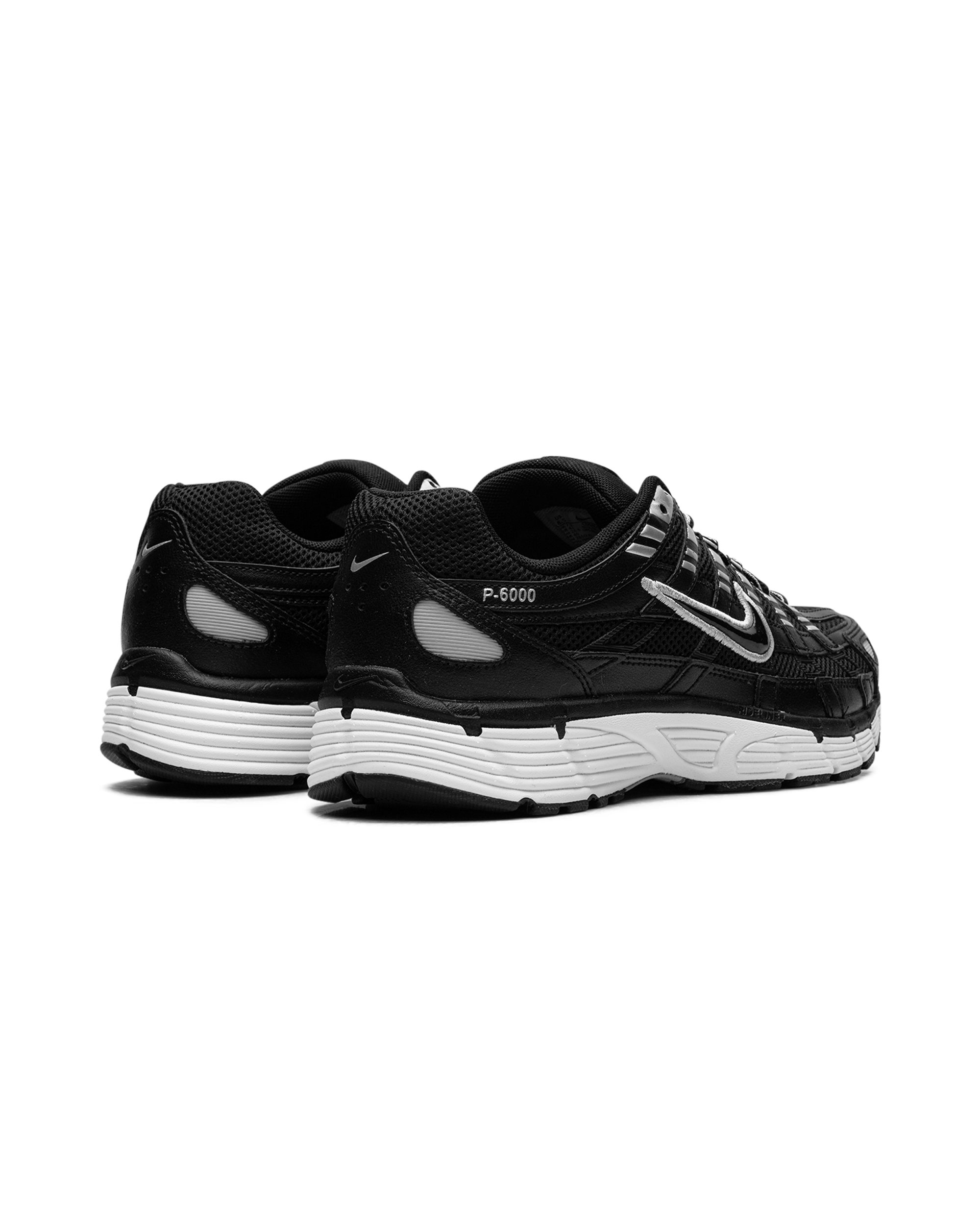 Nike P-6000 Black White Metallic Silver