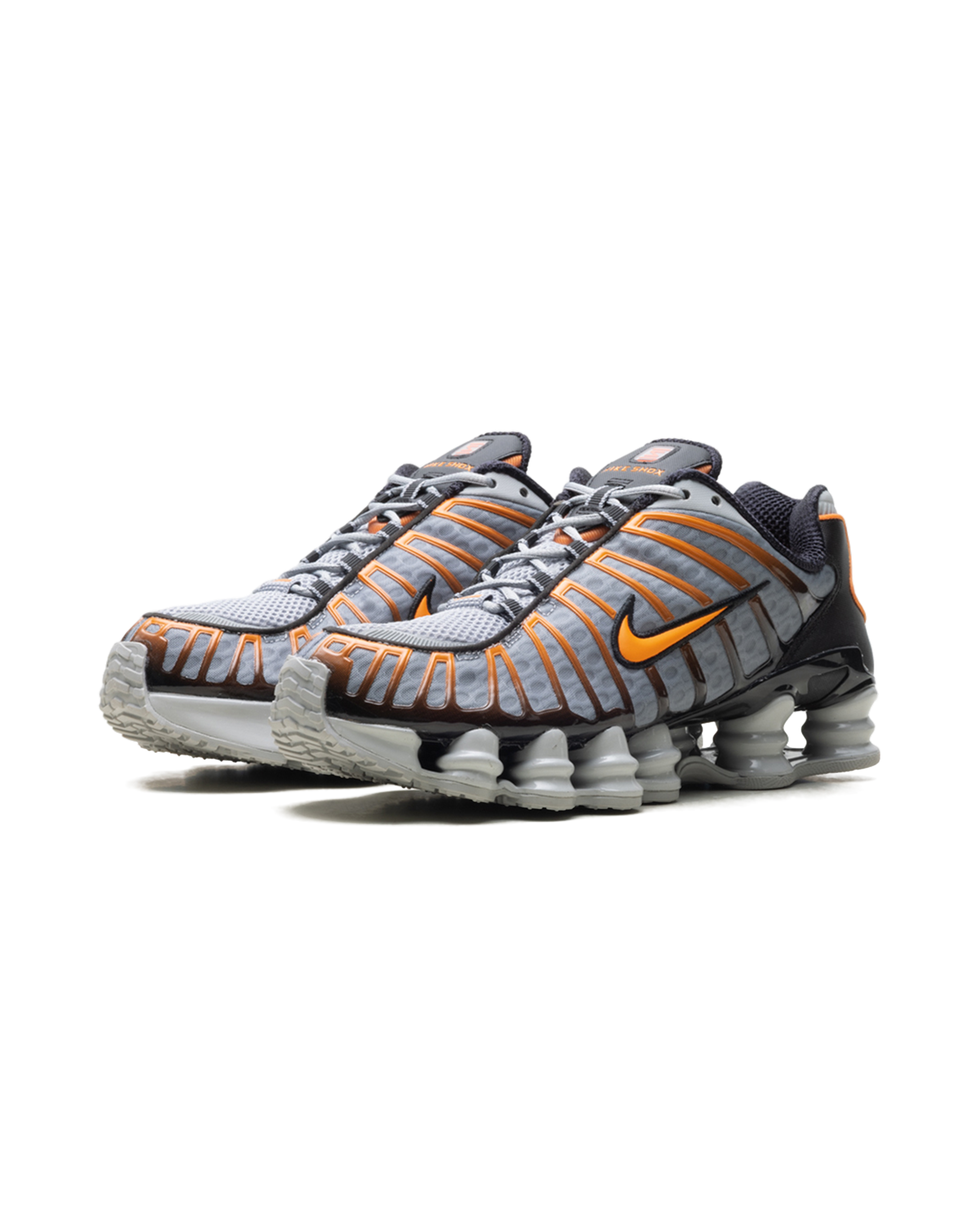 Nike Shox TL Light Smoke Grey Black Bright Mandarin