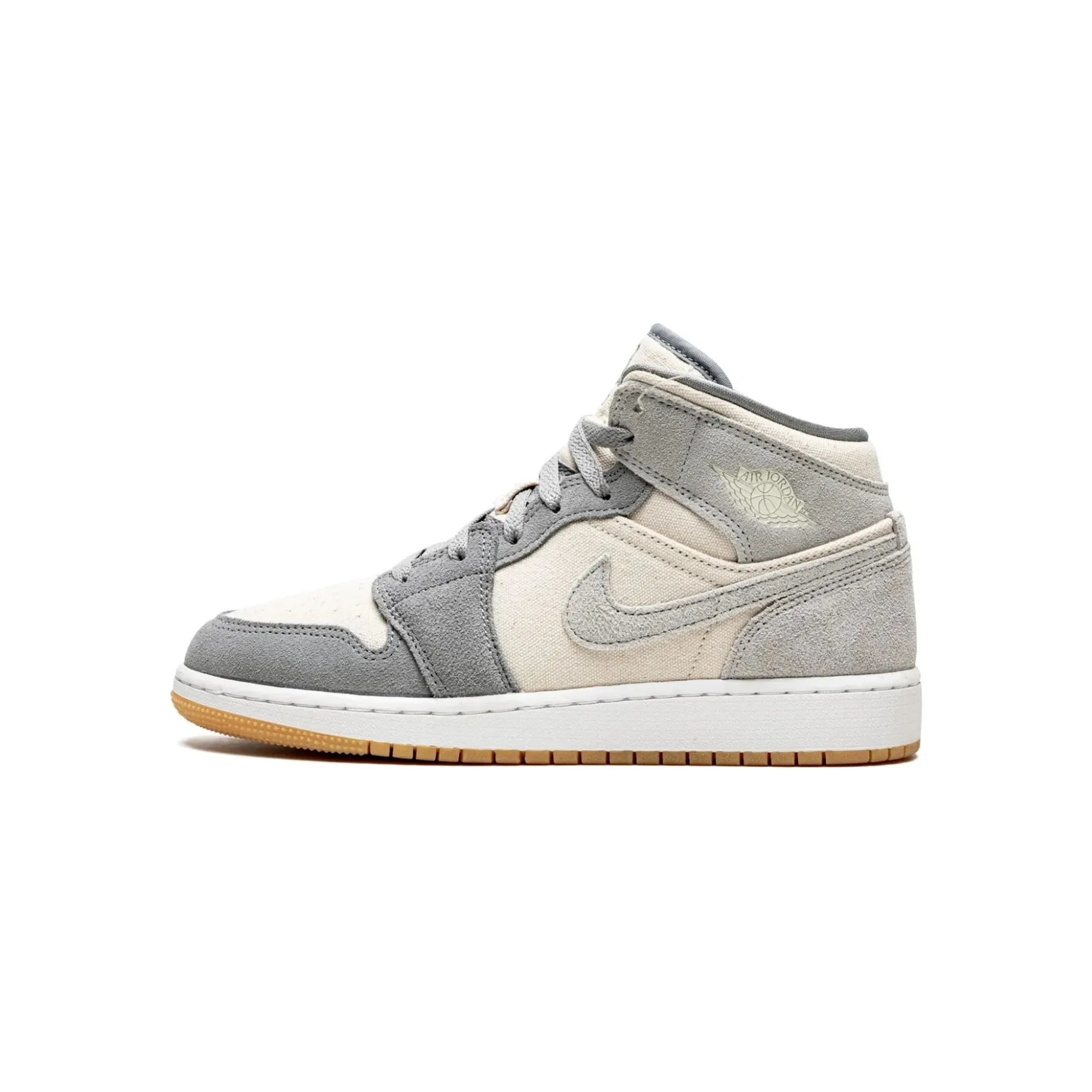 Nike Air Jordan 1 Mid "Coconut Milk Particle Grey" - street-bill.dk