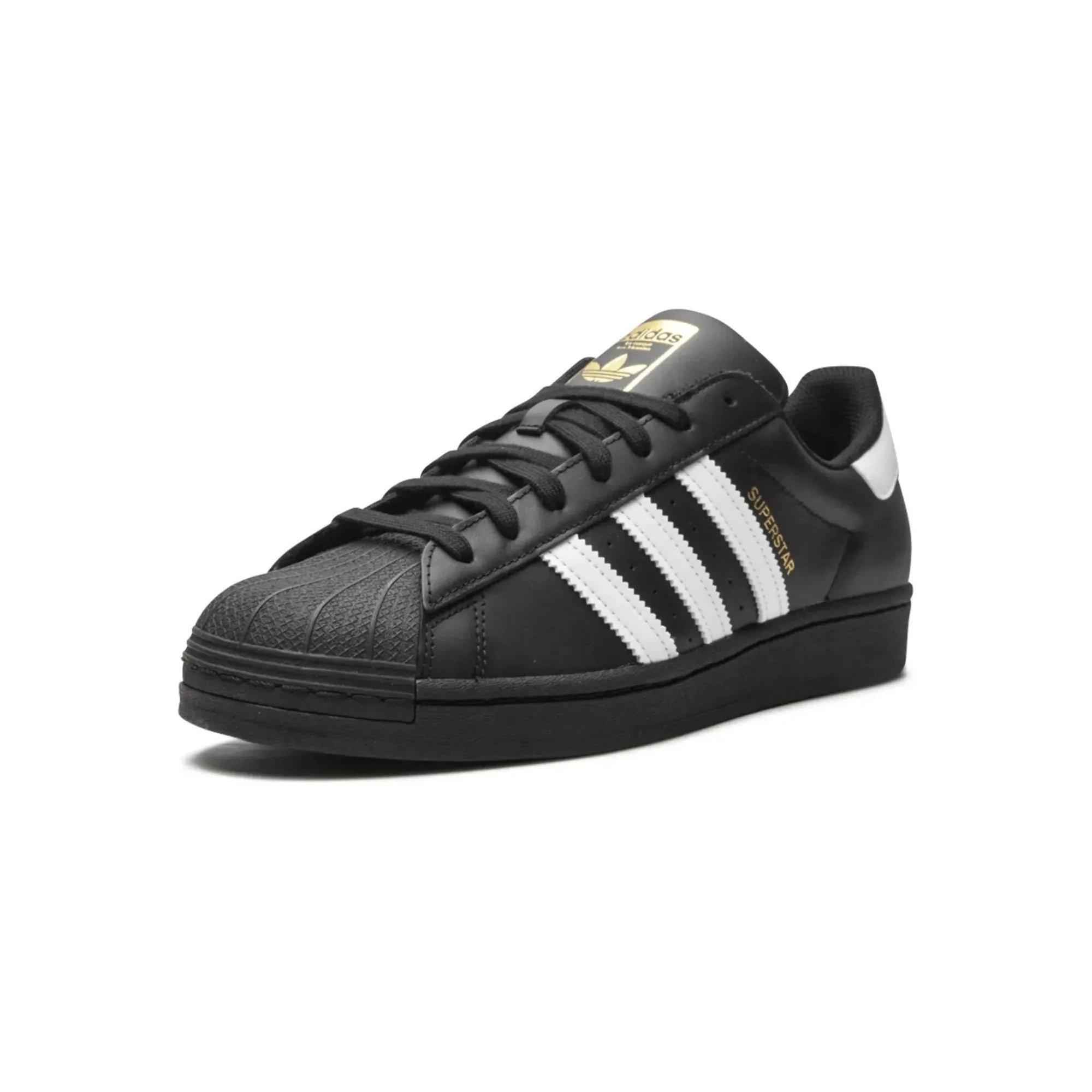 Adidas Superstar "Core Black Cloud White Gold" - street-bill.dk