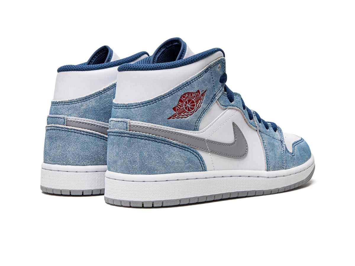 Nike Air Jordan 1 Mid "French Blue Fire Red" - street-bill.dk