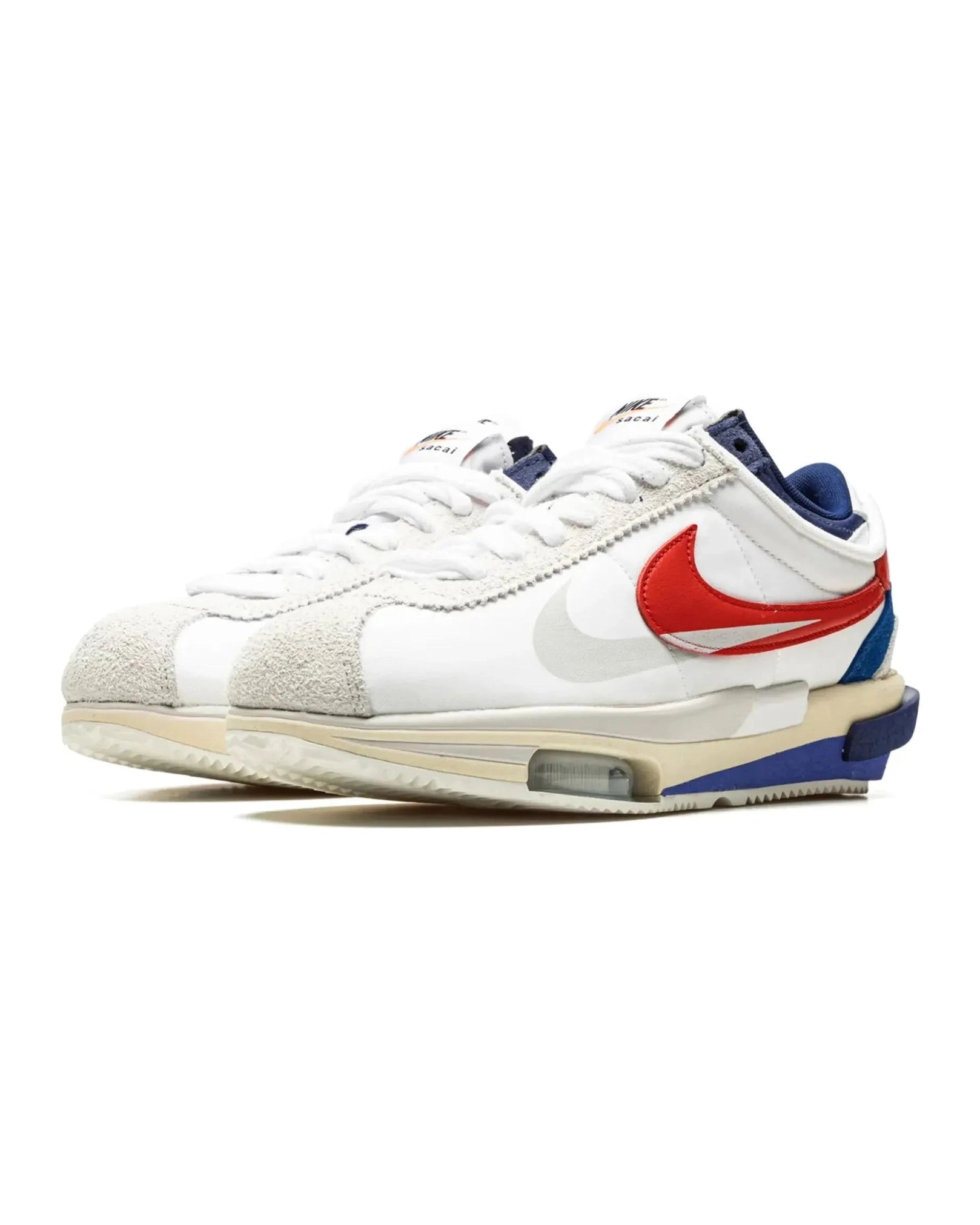 Nike Zoom Cortez SP X Sacai "White University Red Blue" - street-bill.dk