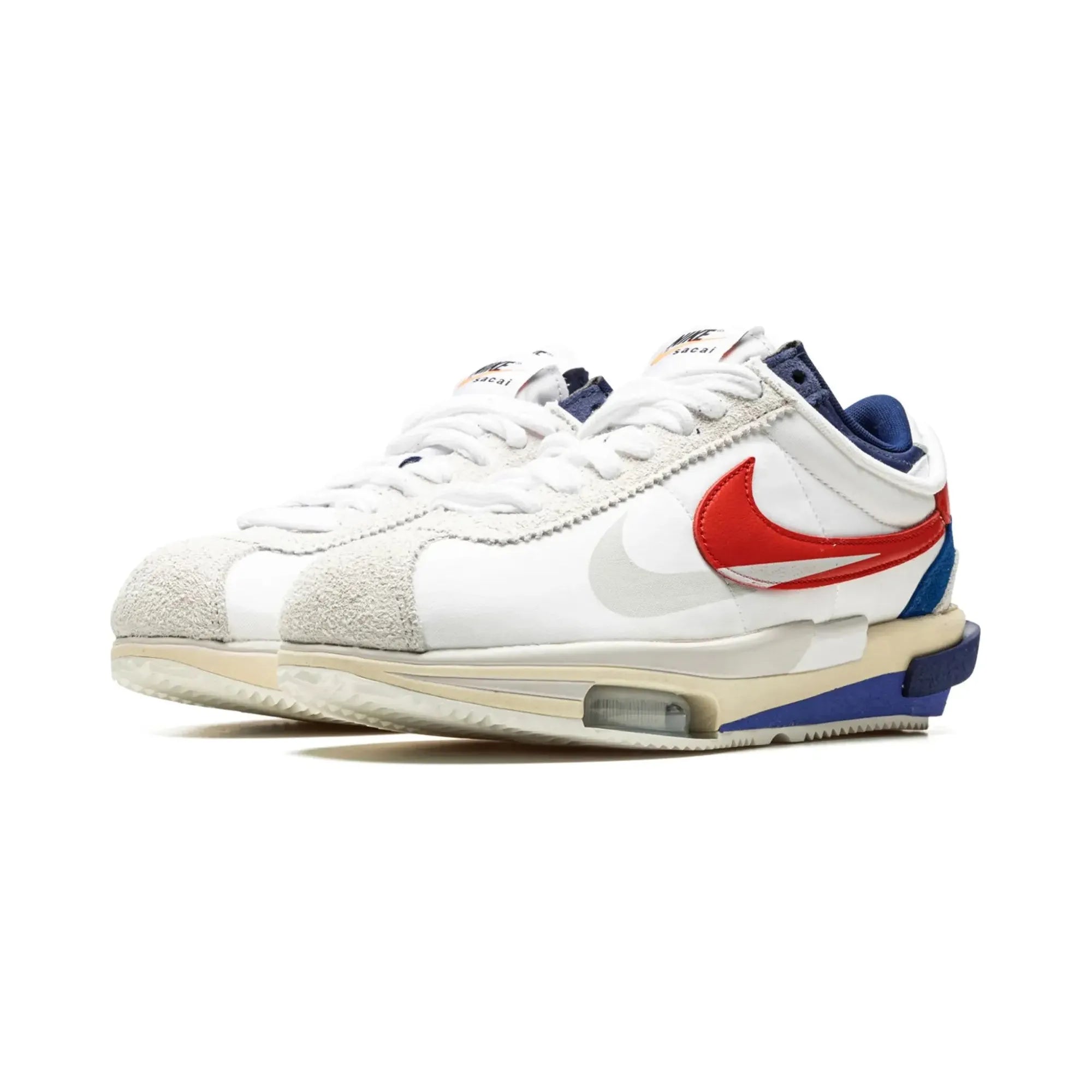 Nike Zoom Cortez SP X Sacai "White University Red Blue" - street-bill.dk