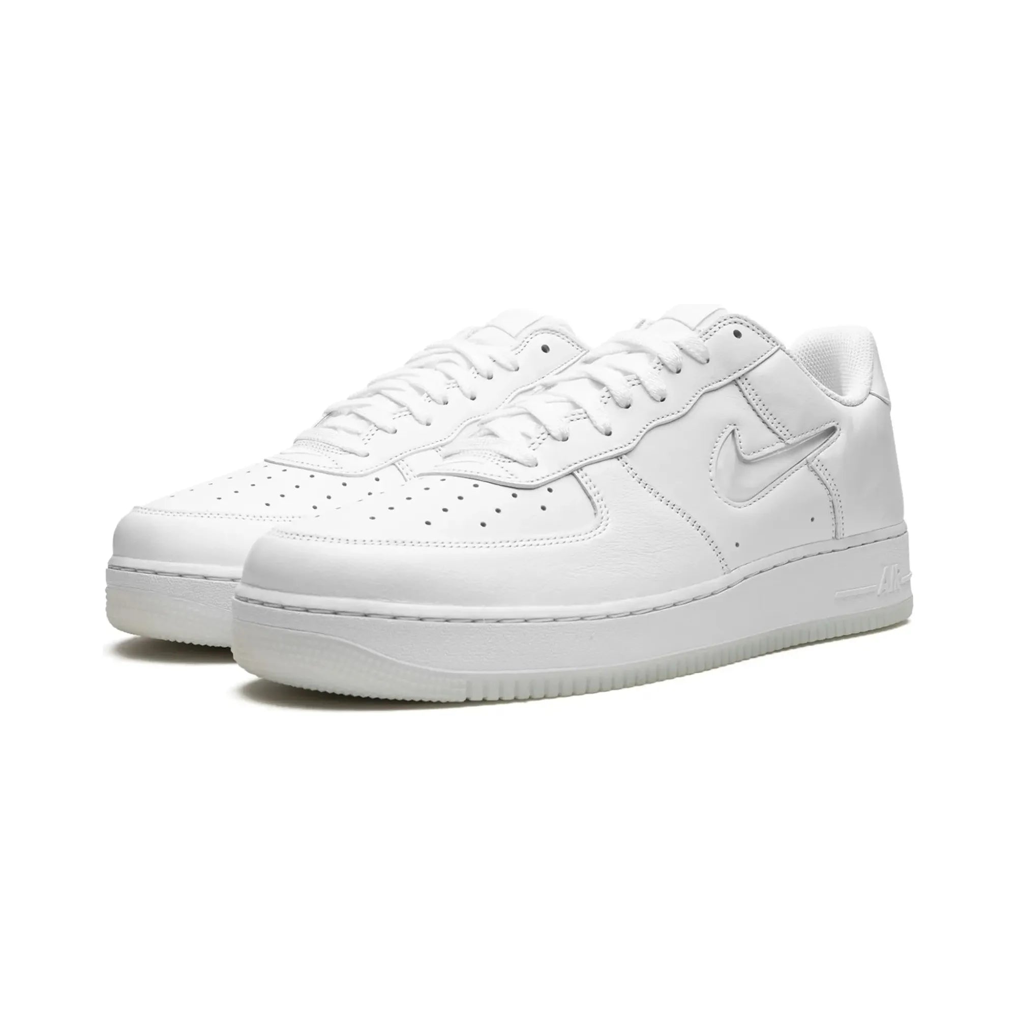 Nike Air Force 1 Low '07 "Color of the Month Jewel Swoosh Triple White" - street-bill.dk