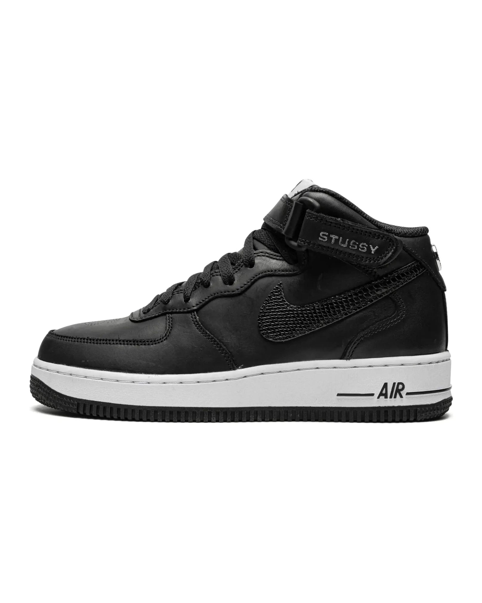 Nike Air Force 1 Mid X Stüssy "Black White" - street-bill.dk