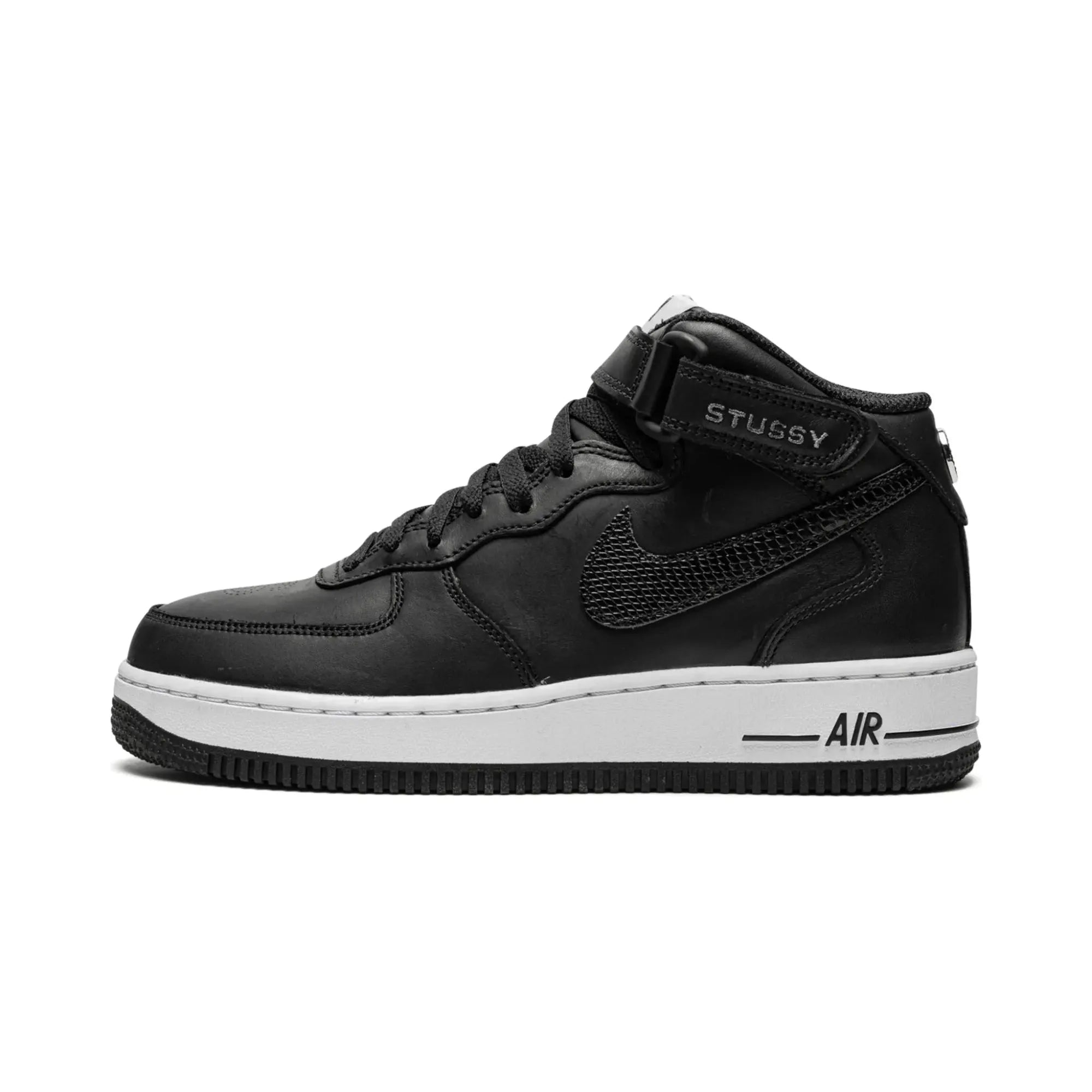 Nike Air Force 1 Mid X Stüssy "Black White" - street-bill.dk