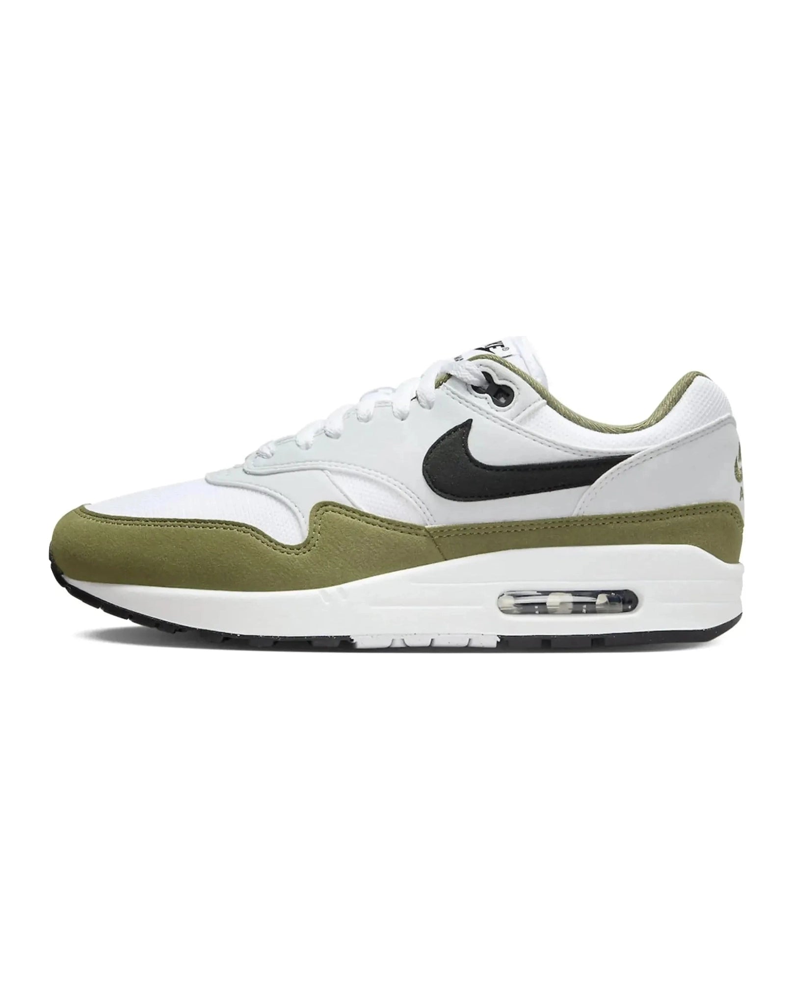 Nike Air Max 1 White Black Medium Olive
