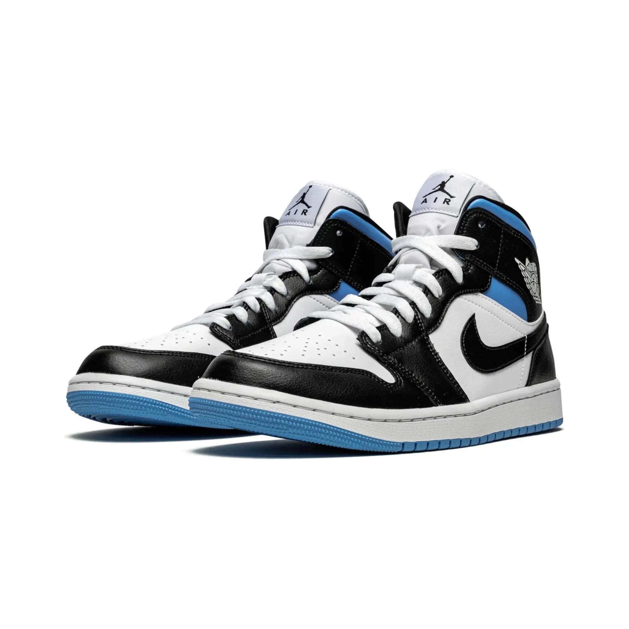 Nike Air Jordan 1 Mid "University Black White" - street-bill.dk
