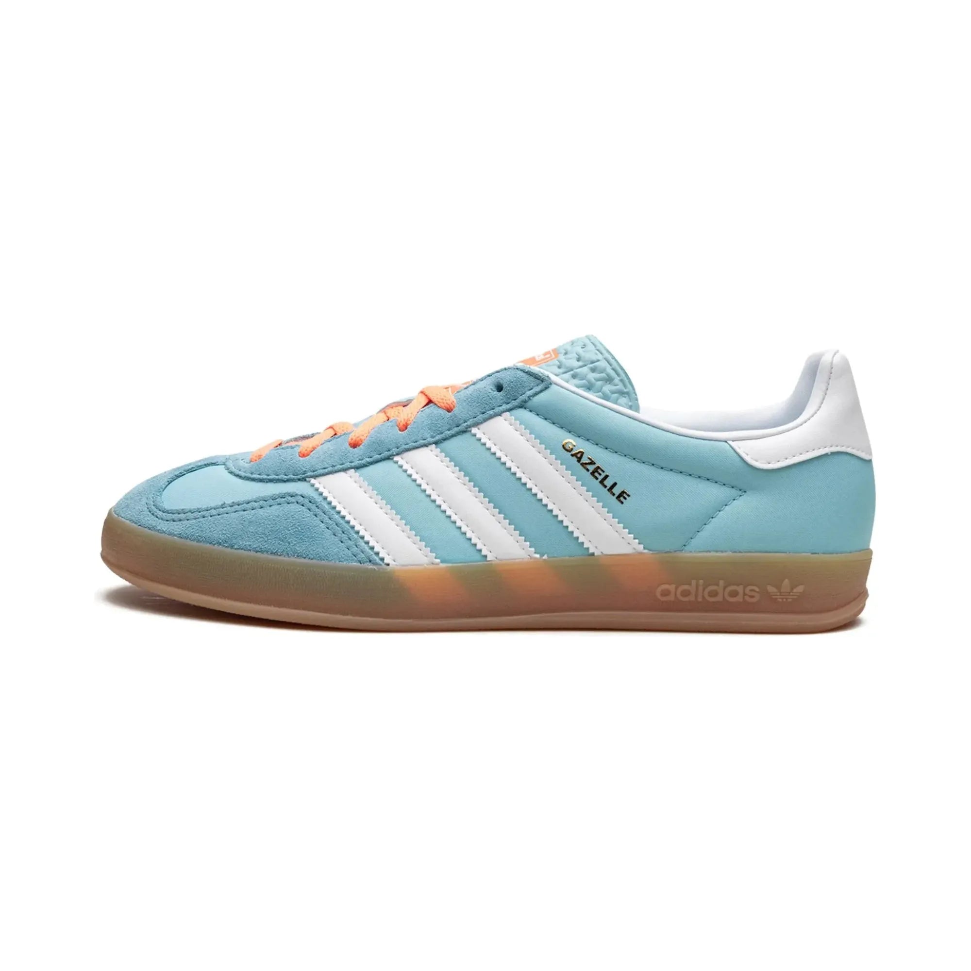 Adidas Gazelle Indoor "Preloved Blue White Gum" - street-bill.dk