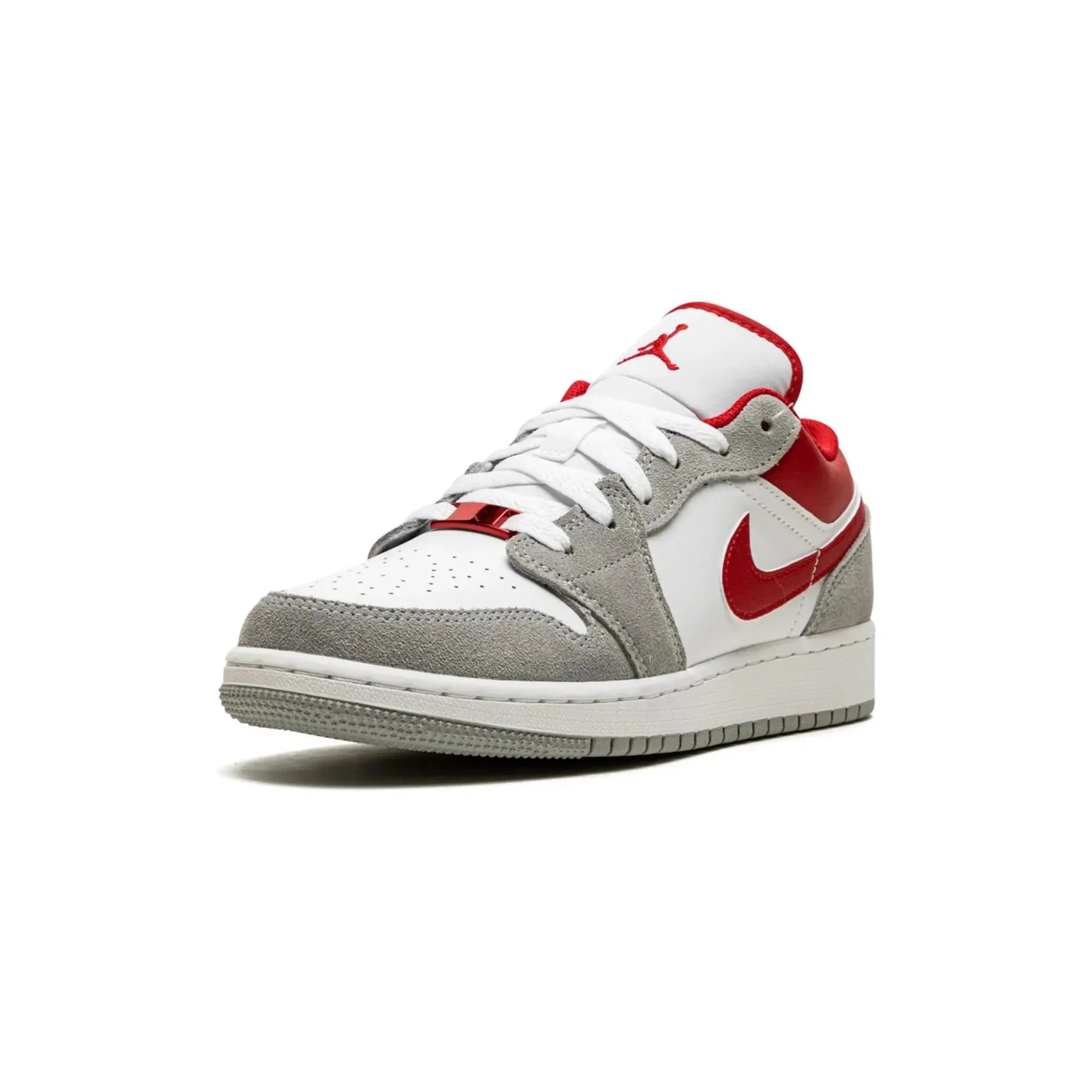 Nike Air Jordan 1 Low "Light Smoke Grey Gym Red" - street-bill.dk