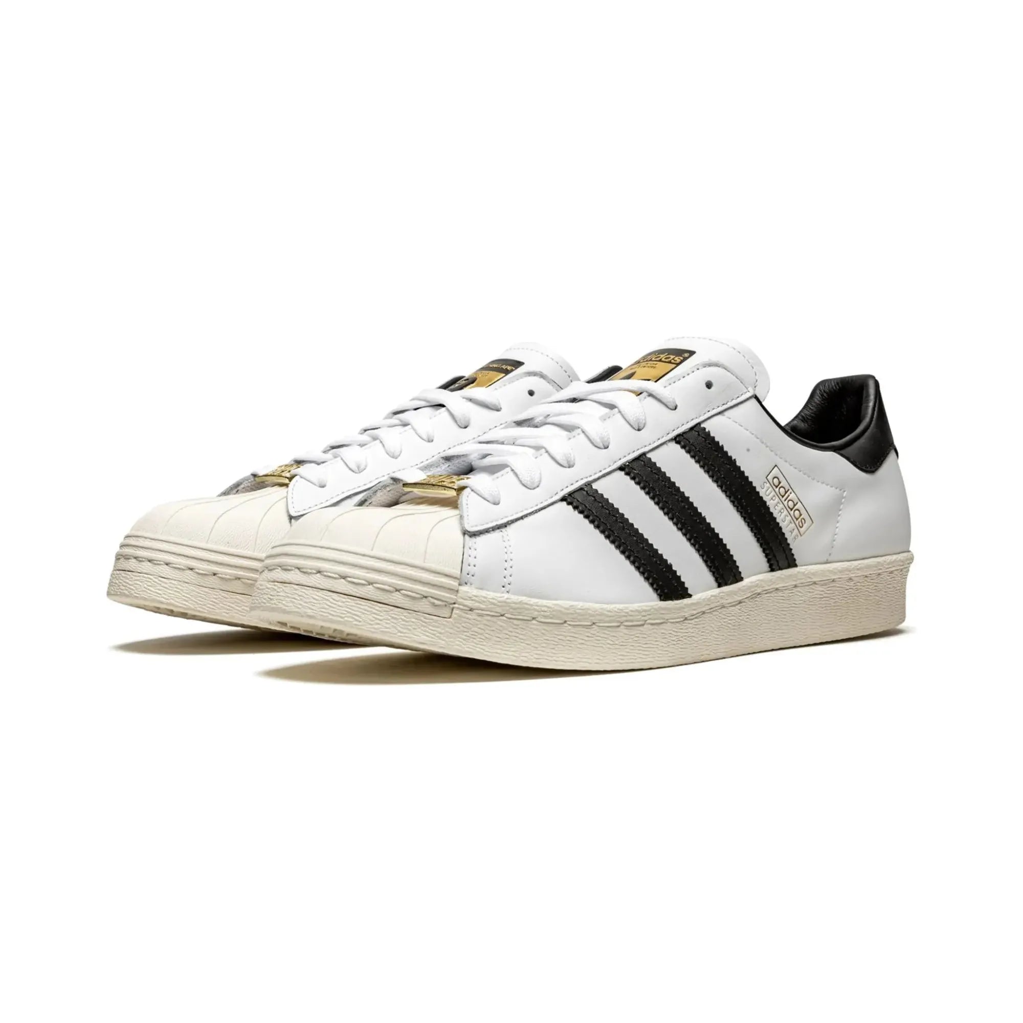 Adidas Superstar 80's X Bape "White Black" - street-bill.dk
