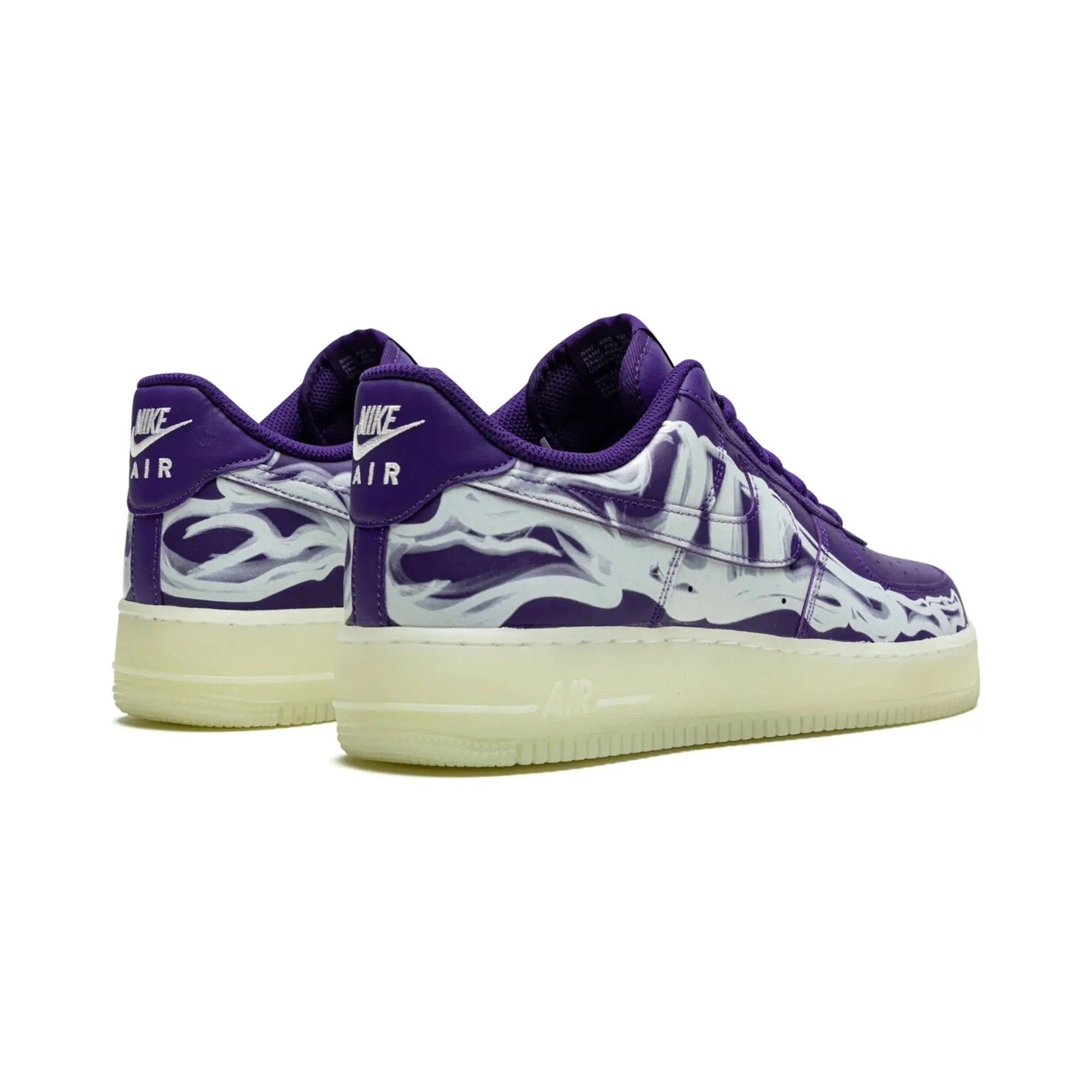 Nike Air Force 1 "Purple Skeleton Halloween" - street-bill.dk