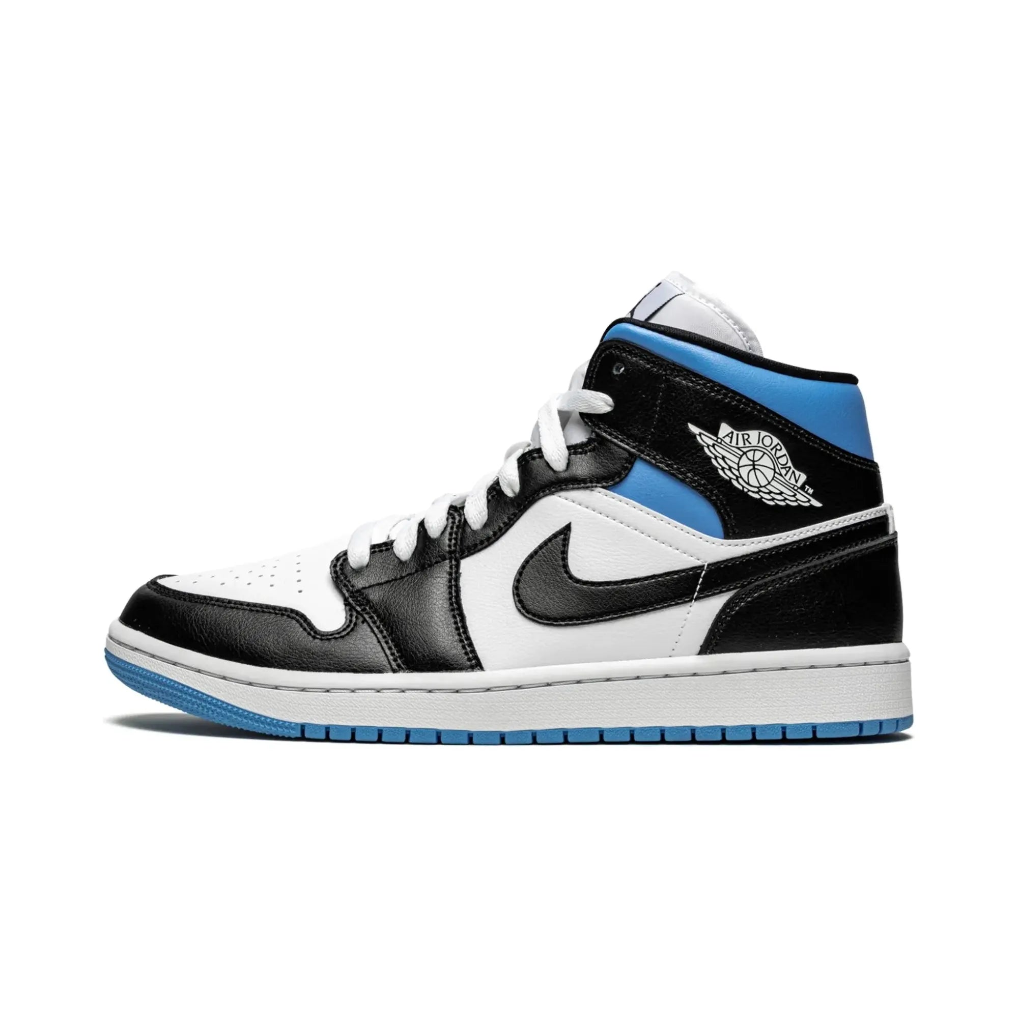 Nike Air Jordan 1 Mid "University Black White" - street-bill.dk