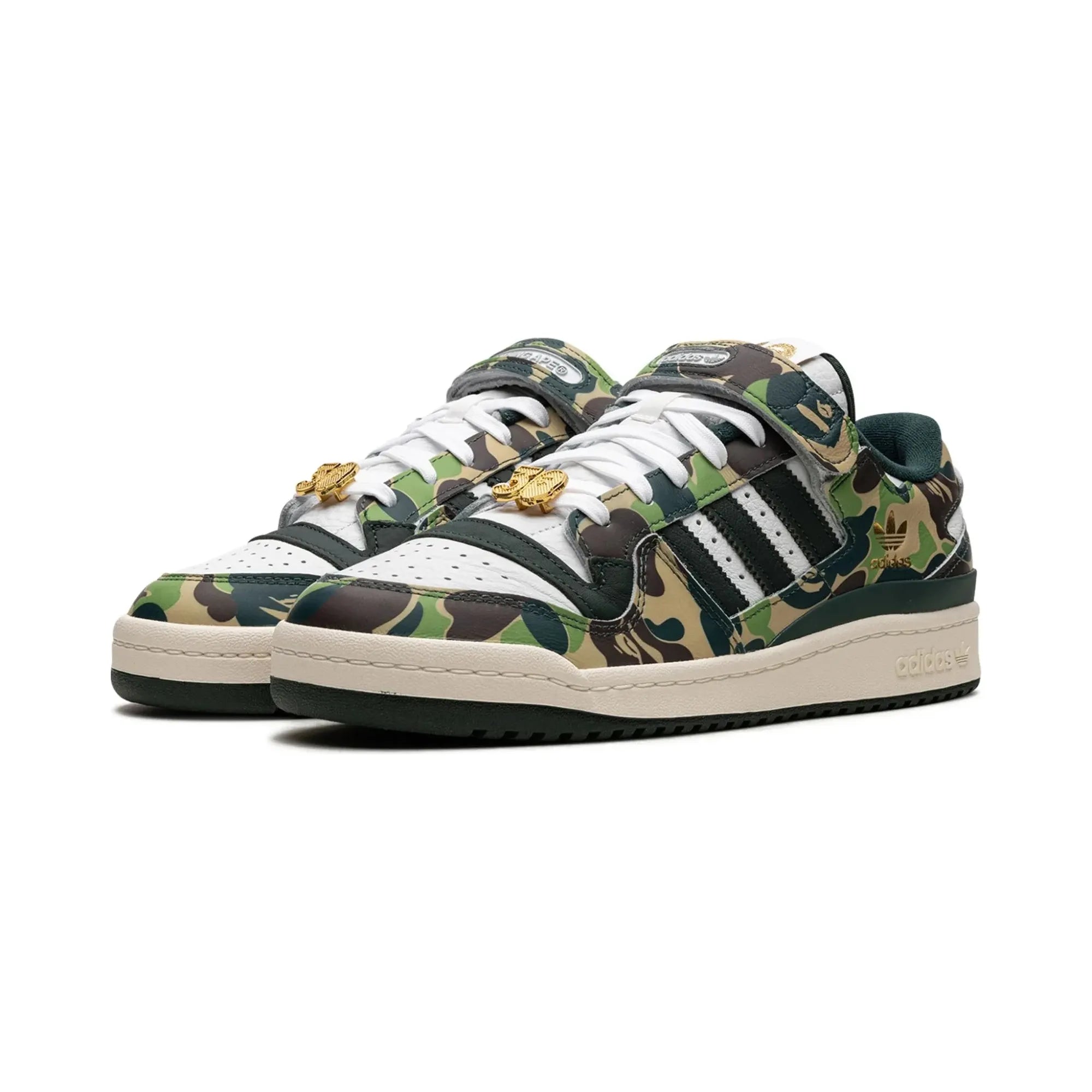 Adidas Forum 84 Low X Bape "30th Anniversary Green Camo" - street-bill.dk
