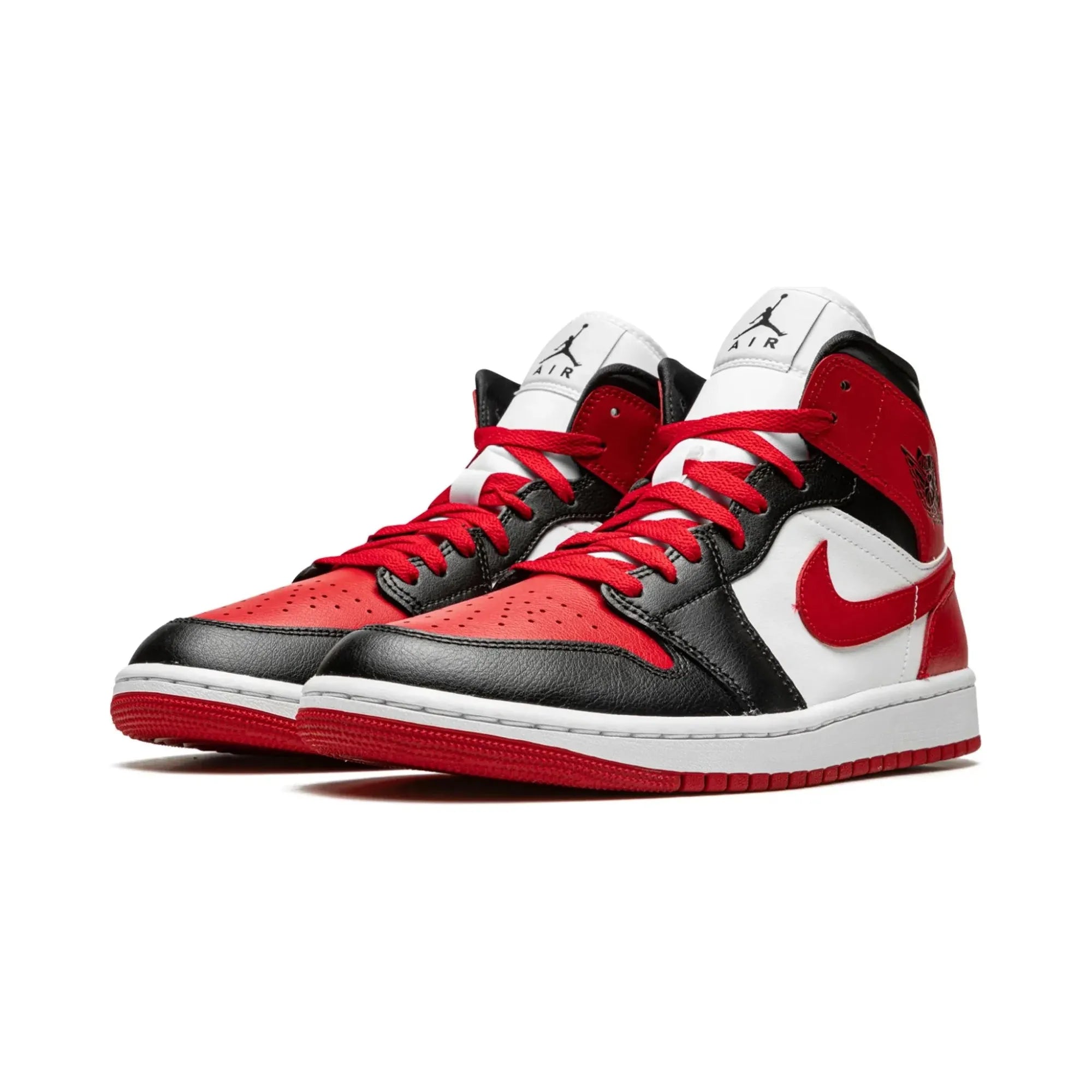 Nike Air Jordan 1 Mid "Alternate Bred Toe" - street-bill.dk