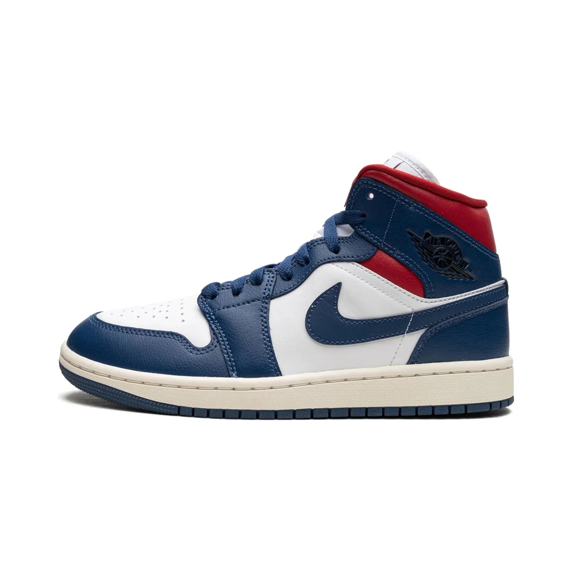 Nike Air Jordan 1 Mid "French Blue Gym Red" - street-bill.dk