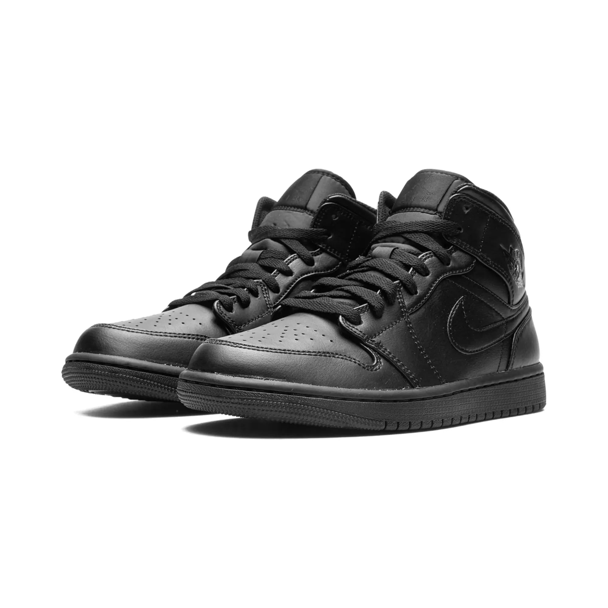 Nike Air Jordan 1 Mid "Triple Black 2022" - street-bill.dk
