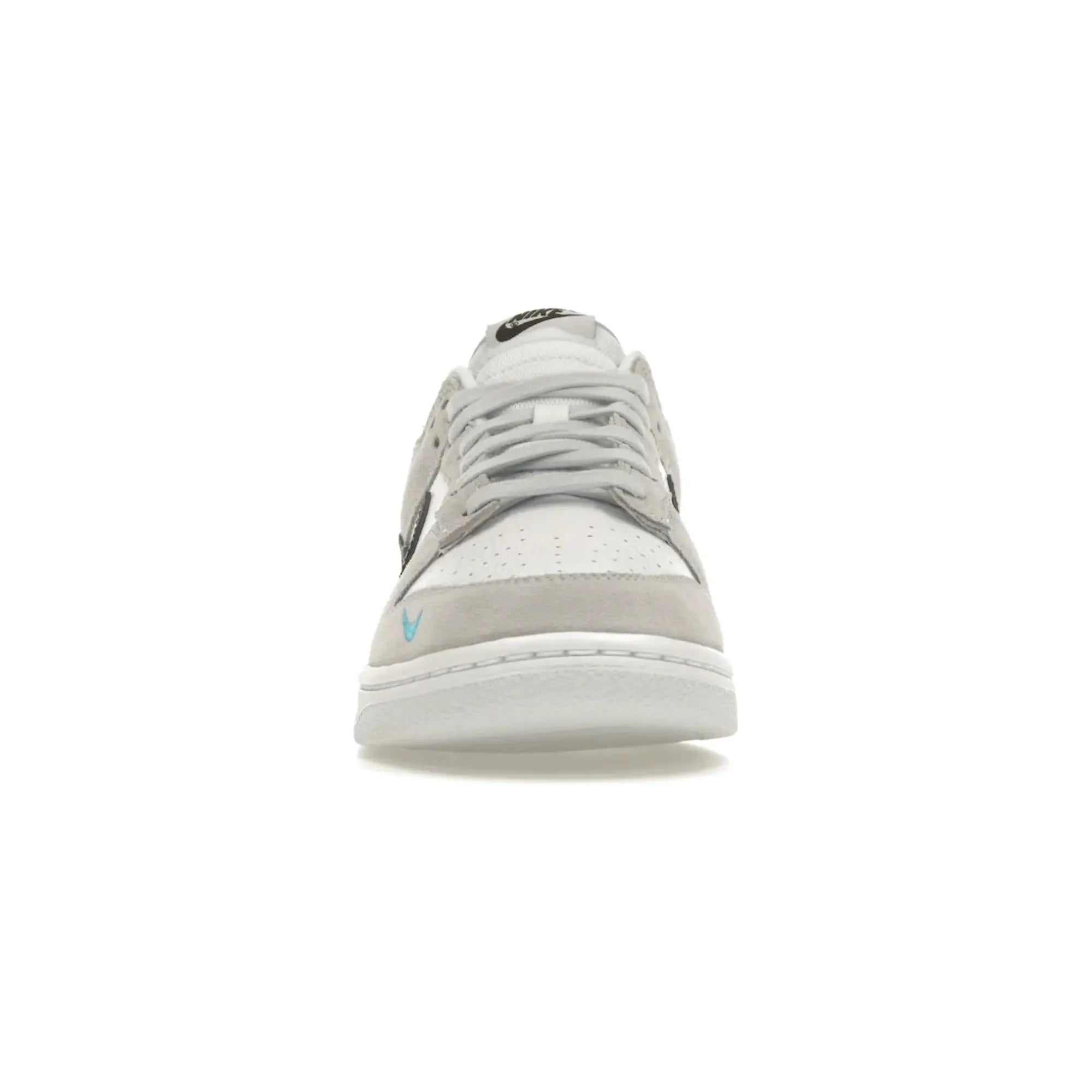 Nike Dunk Low "White Grey Navy Aqua Mini Swoosh" - street-bill.dk