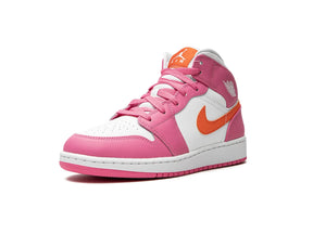 Nike Air Jordan 1 Mid "Pinksicle Safety Orange" - street-bill.dk