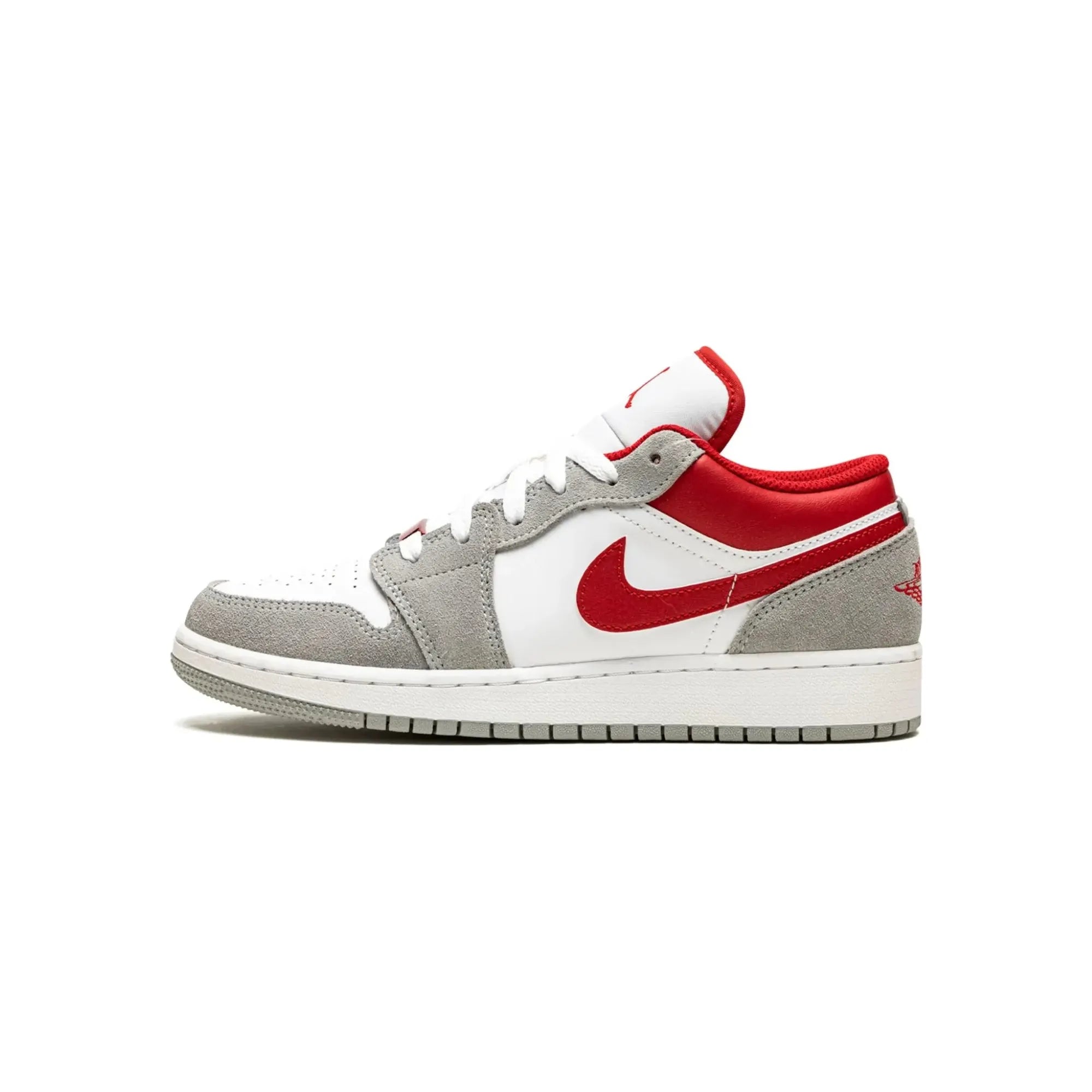 Nike Air Jordan 1 Low "Light Smoke Grey Gym Red" - street-bill.dk