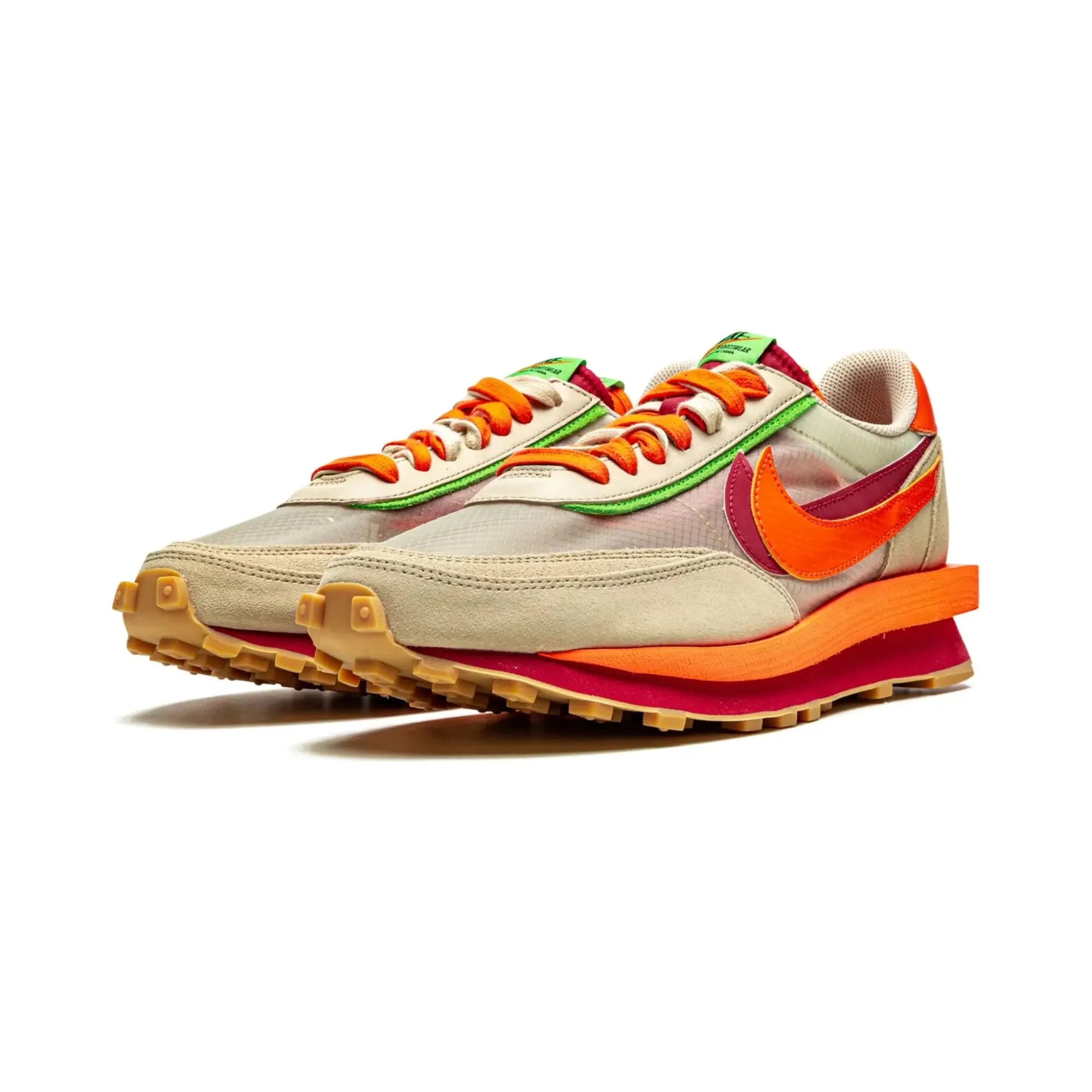 Nike LD Waffle Sacai X CLOT "Net Orange Blaze" - street-bill.dk