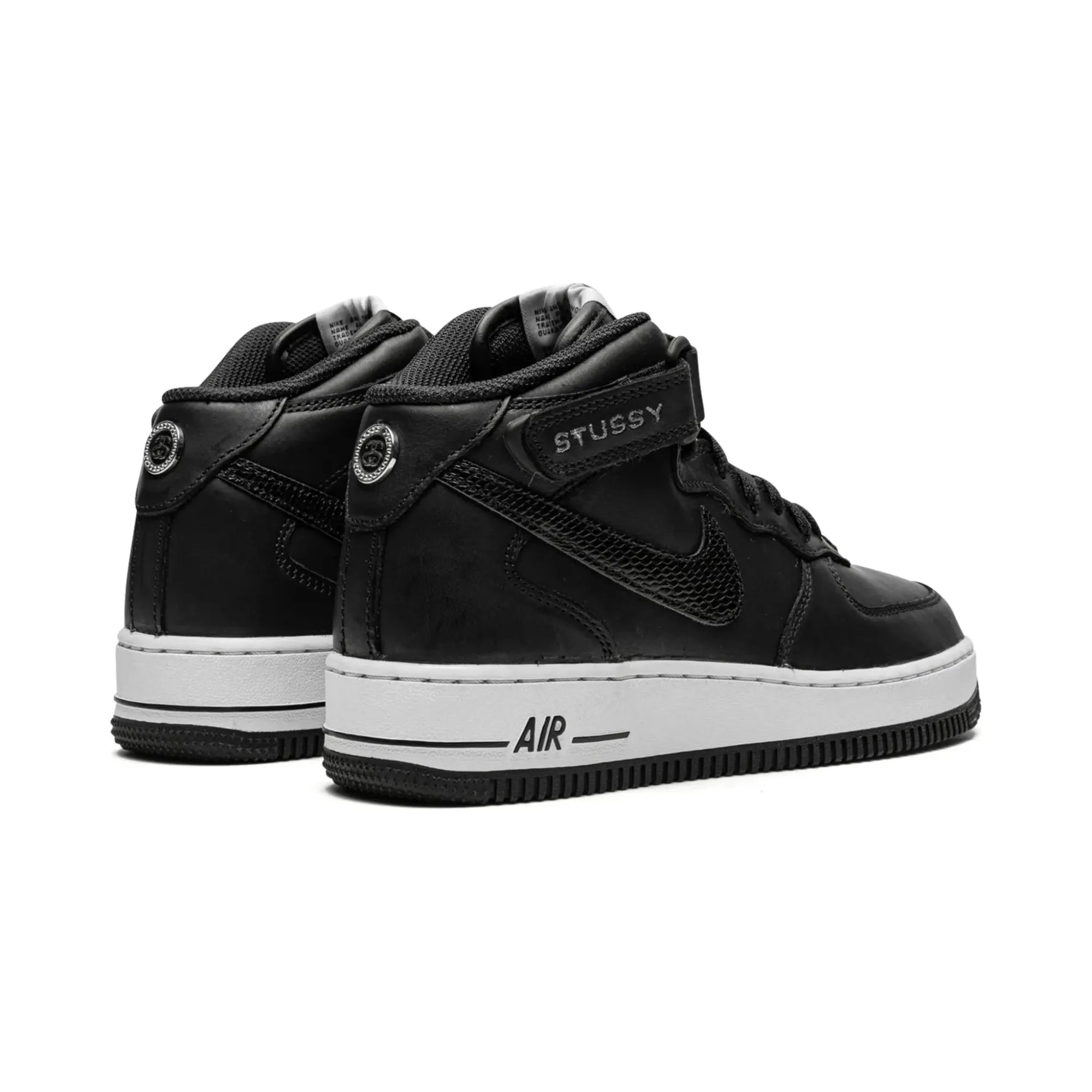 Nike Air Force 1 Mid X Stüssy "Black White" - street-bill.dk