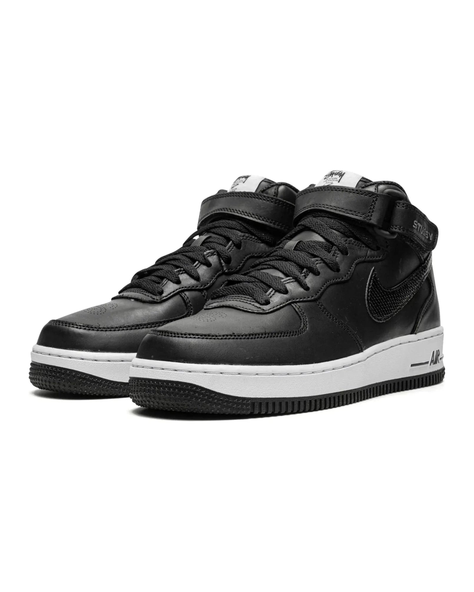 Nike Air Force 1 Mid X Stüssy "Black White" - street-bill.dk