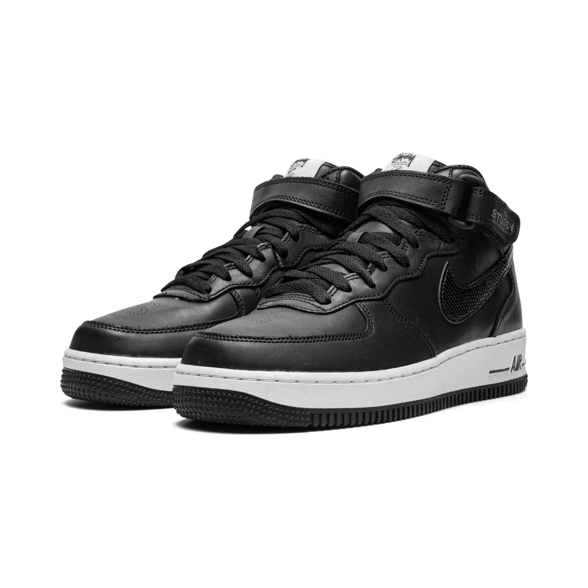 Nike Air Force 1 Mid X Stüssy "Black White" - street-bill.dk