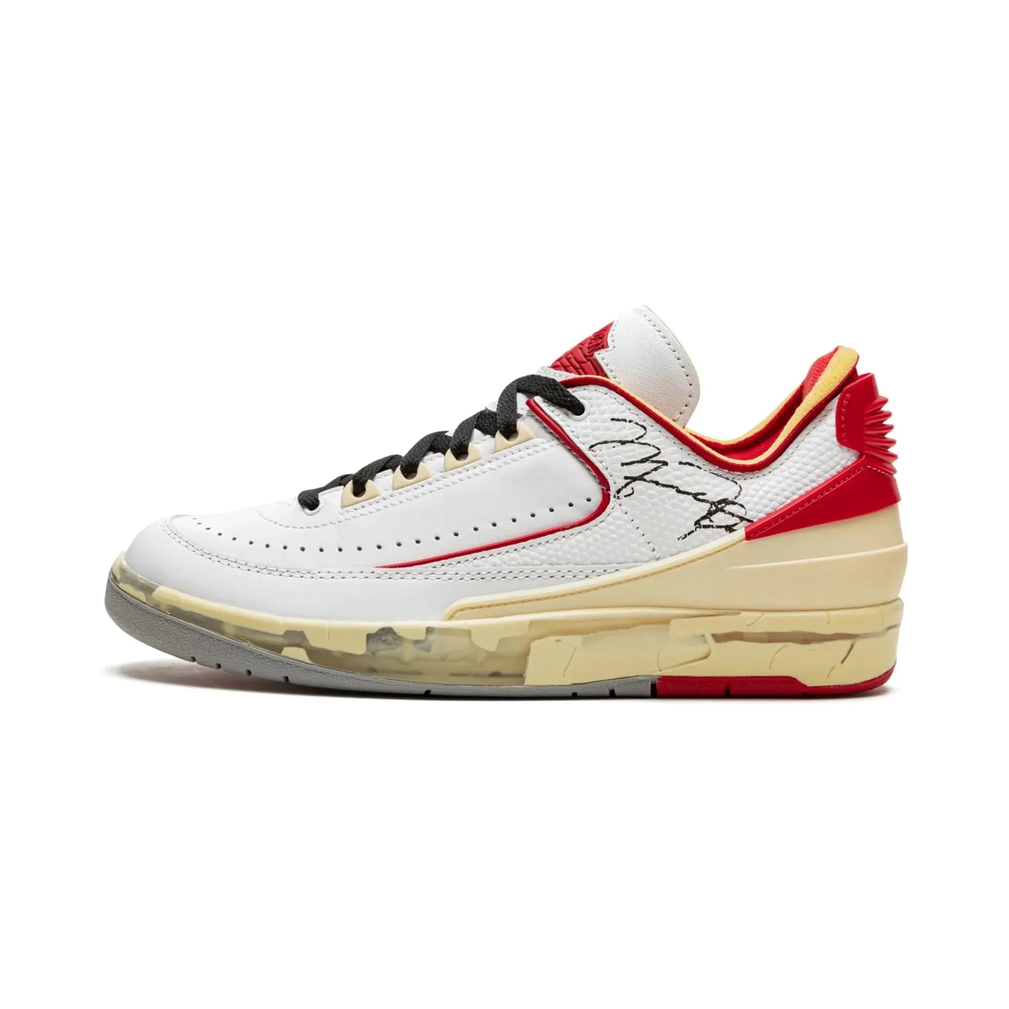 Nike Air Jordan 2 Retro Low SP X Off-White "White Red" - street-bill.dk