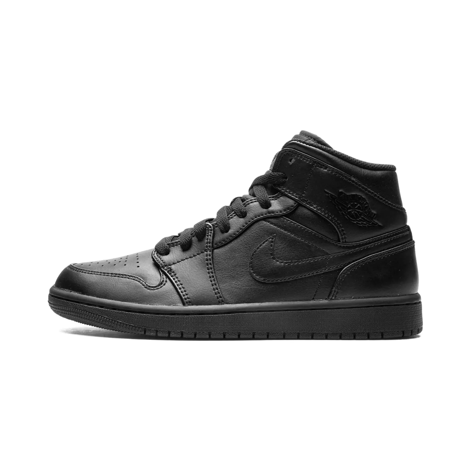 Nike Air Jordan 1 Mid "Triple Black 2022" - street-bill.dk