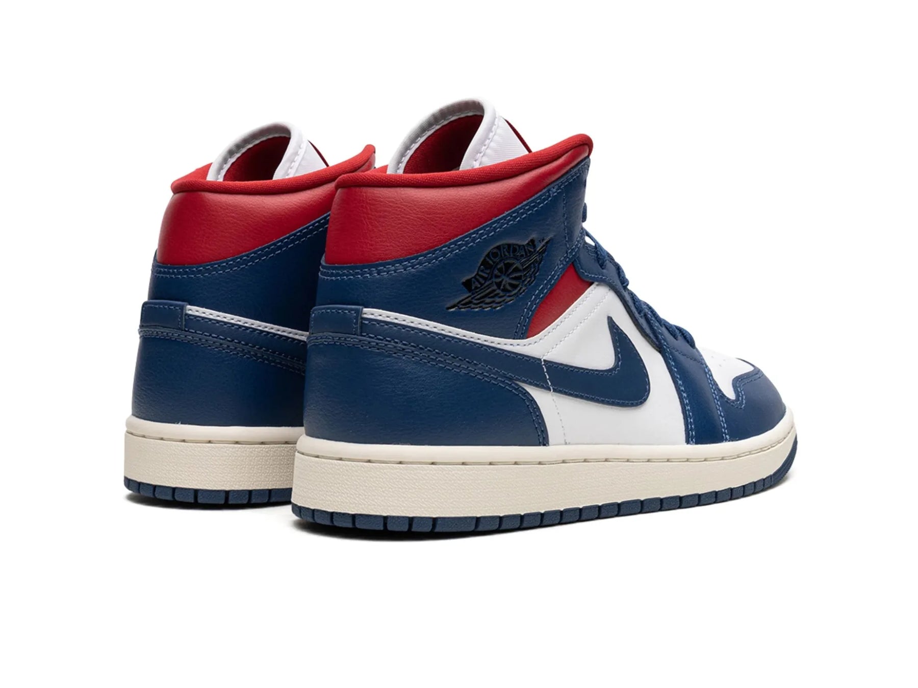 Nike Air Jordan 1 Mid "French Blue Gym Red" - street-bill.dk