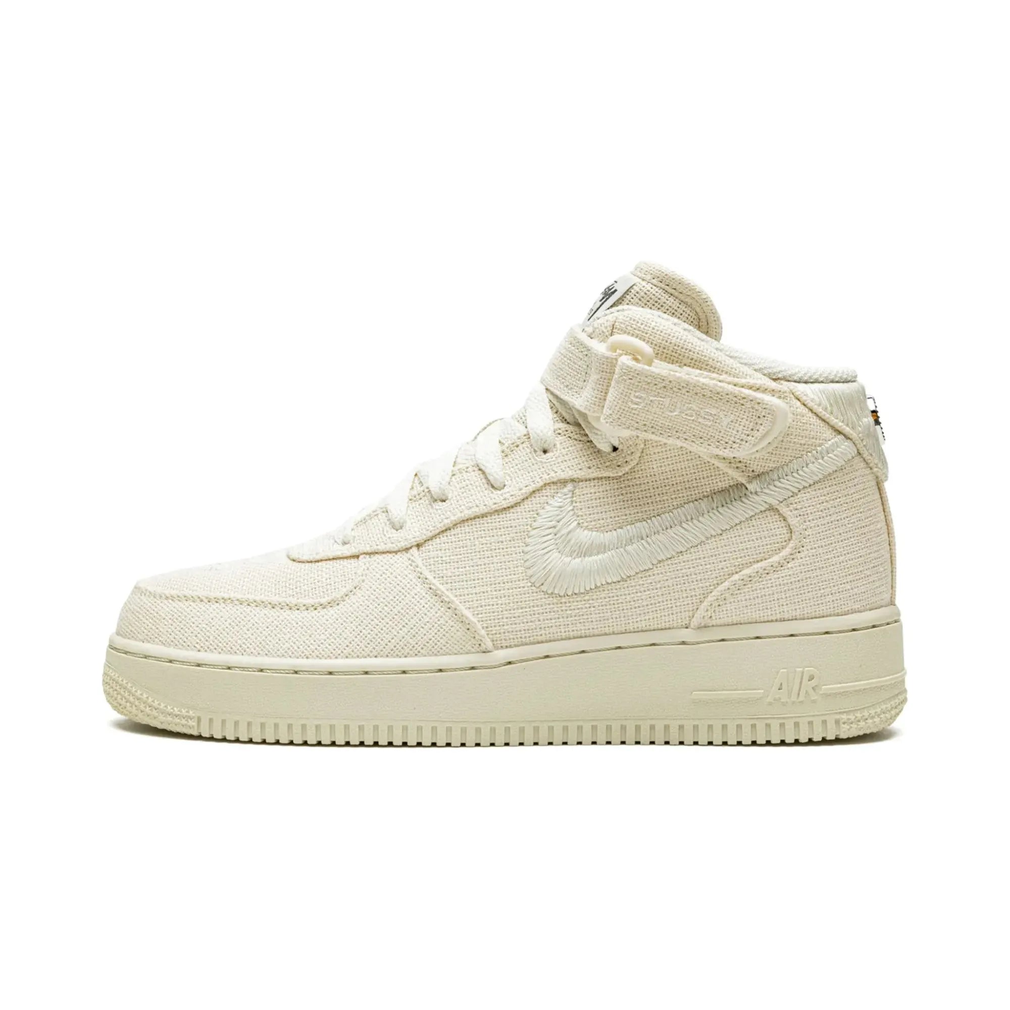 Nike Air Force 1 Mid X Stüssy "Fossil Hemp" - street-bill.dk
