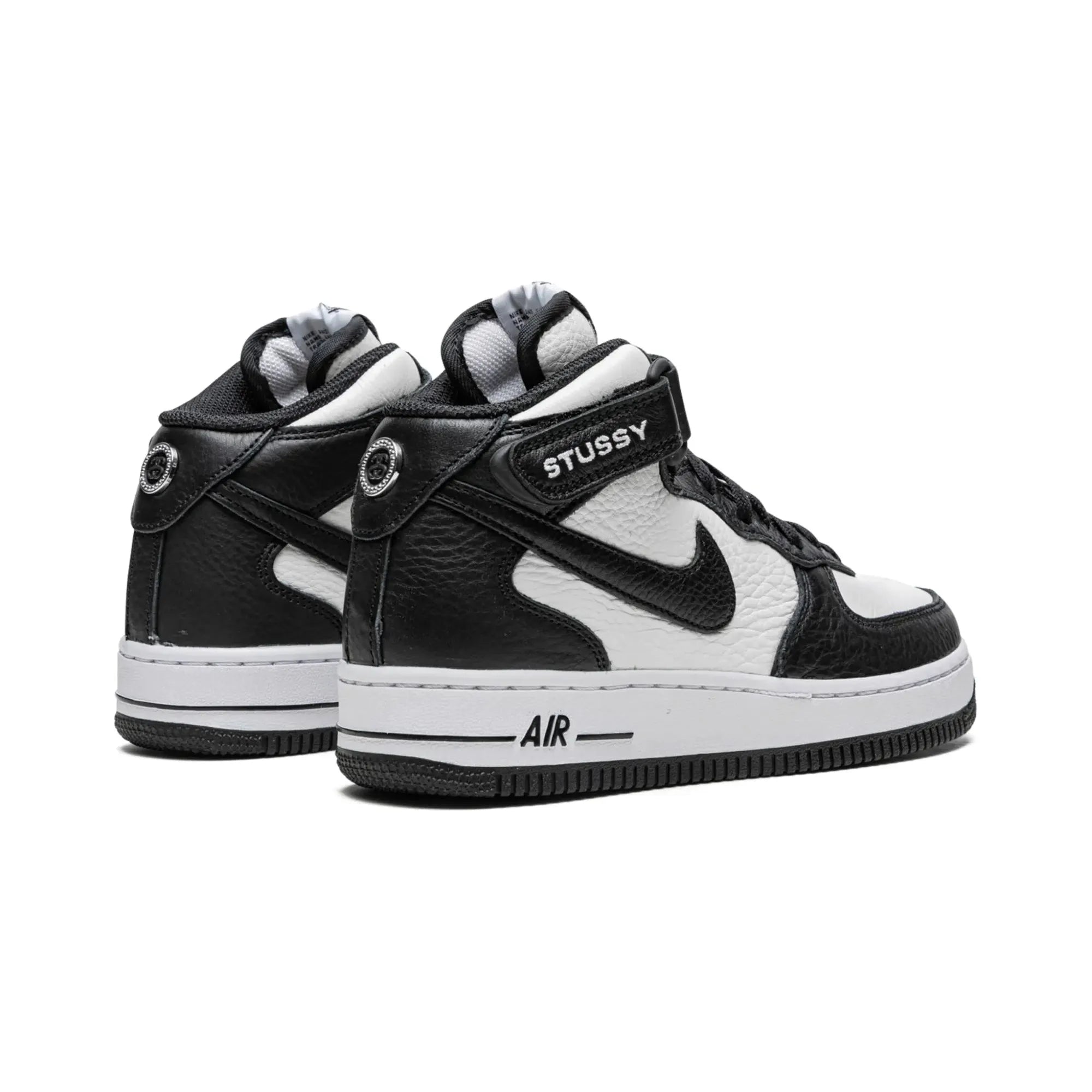 Nike Air Force 1 Mid X Stüssy "Light Bone Black" - street-bill.dk
