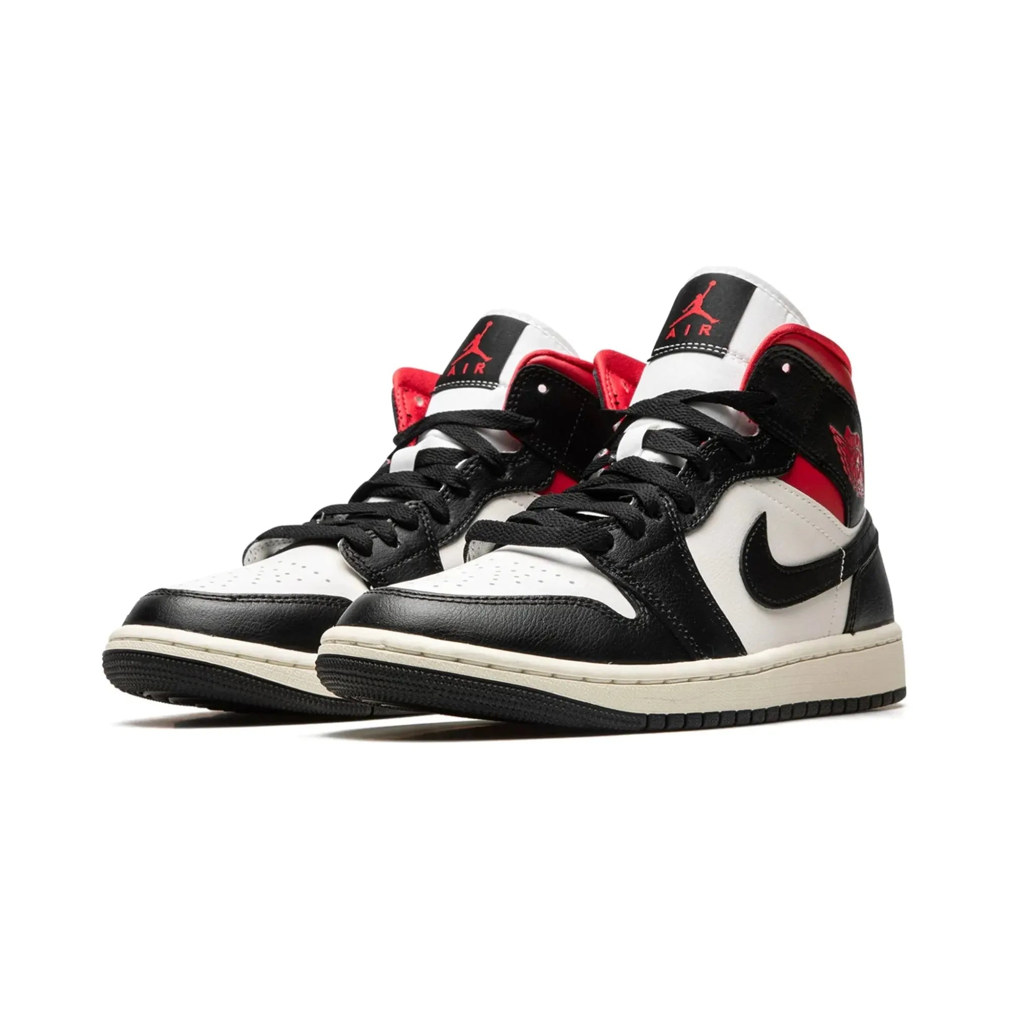 Nike Jordan 1 Mid "Gym Red Panda" - street-bill.dk