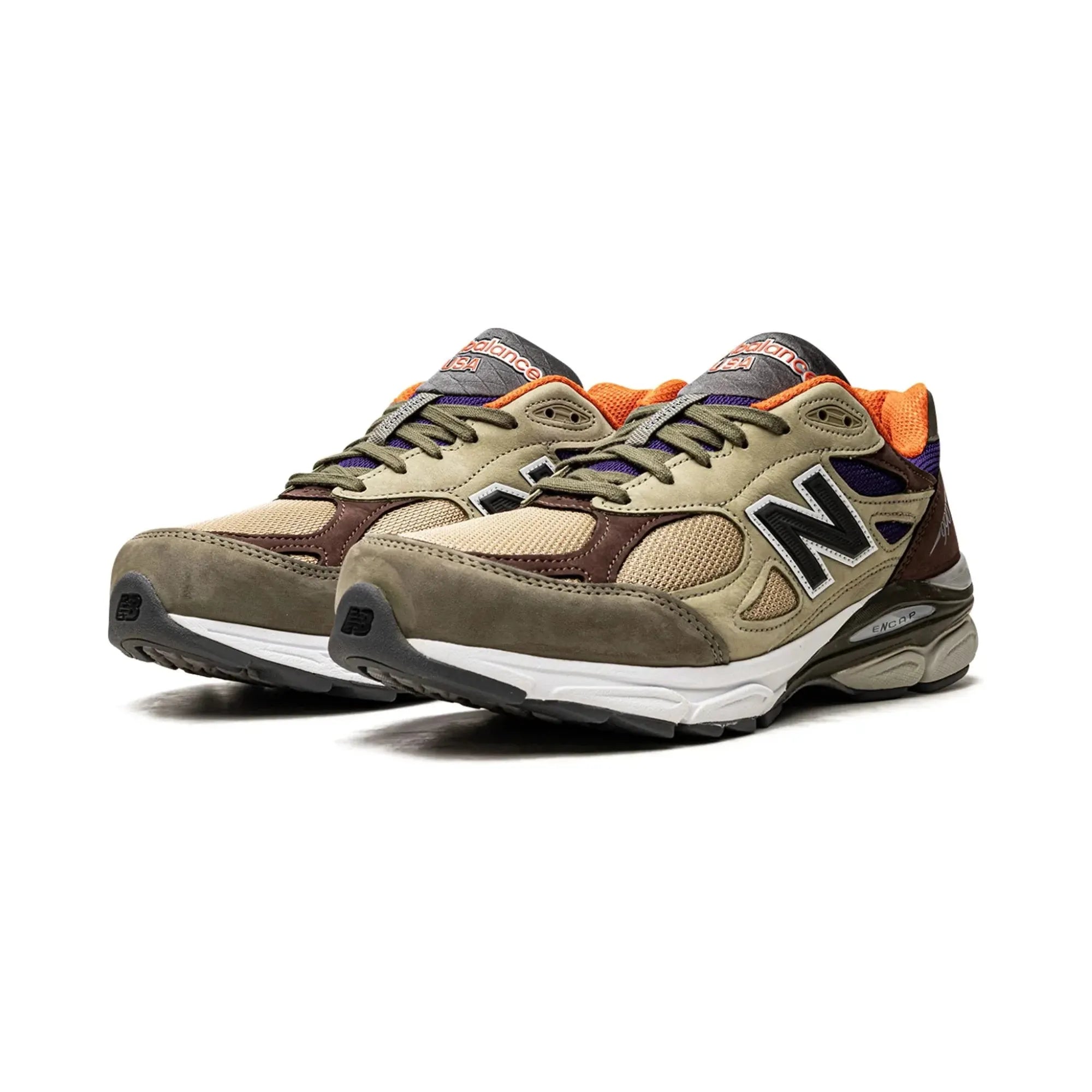 New Balance 990v3 MiUSA X Teddy Santis "Khaki Orange" - street-bill.dk