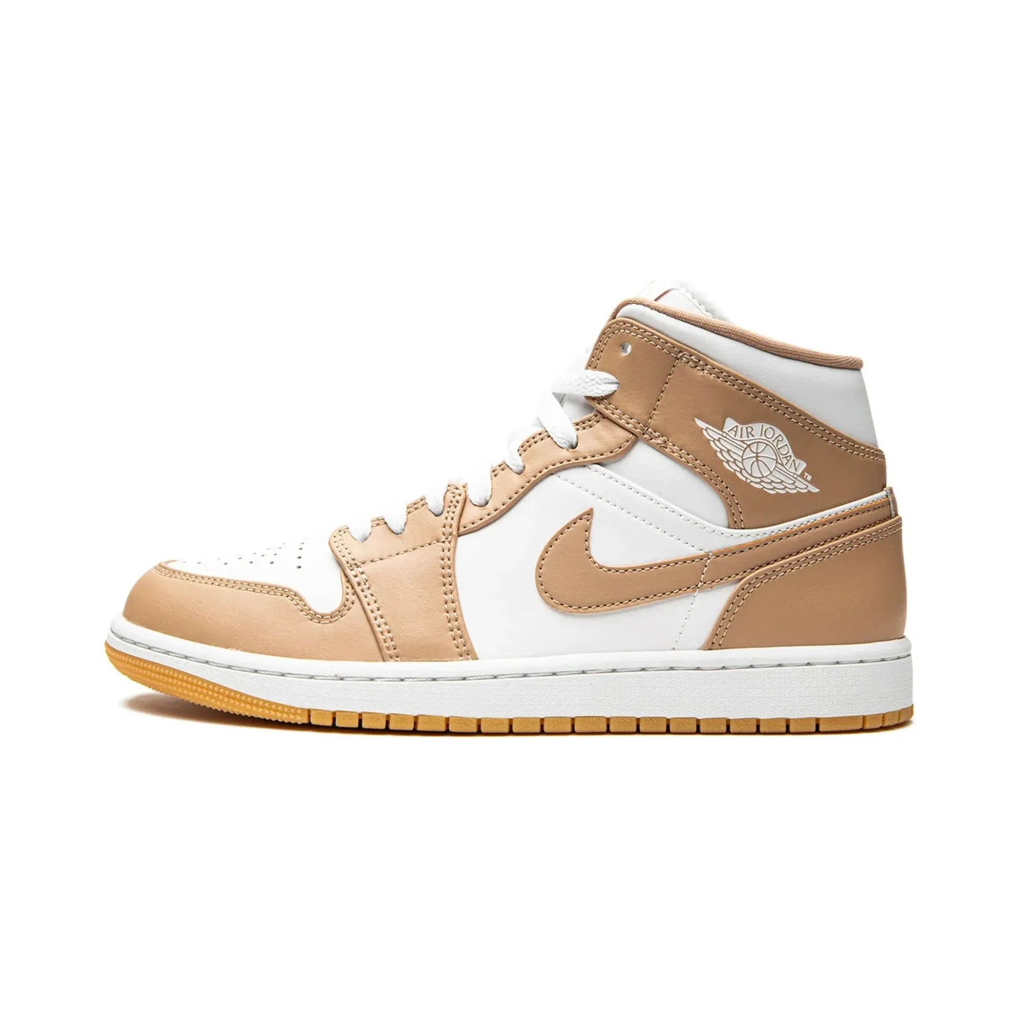 Nike Air Jordan 1 Mid "Tan Gum" - street-bill.dk