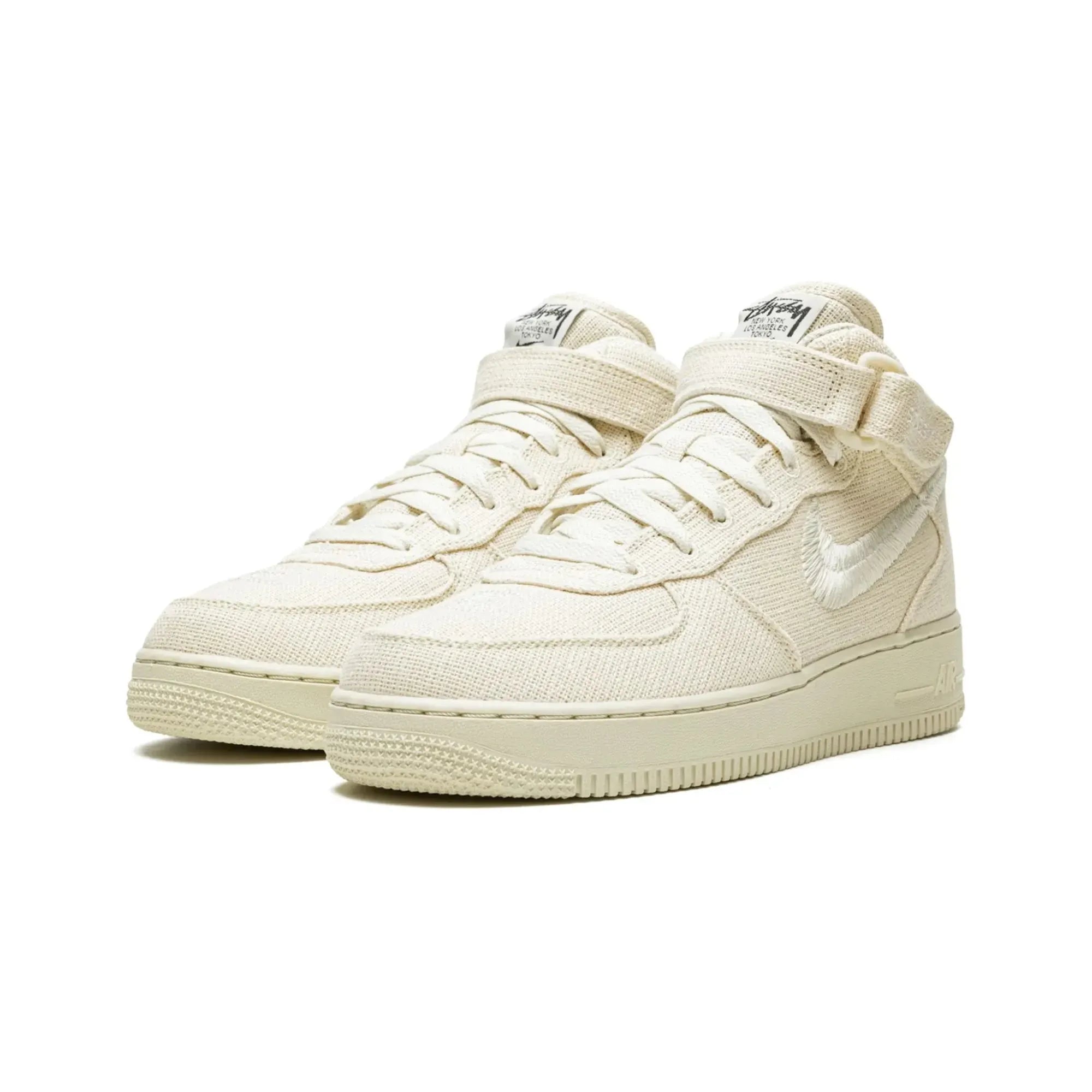 Nike Air Force 1 Mid X Stüssy "Fossil Hemp" - street-bill.dk