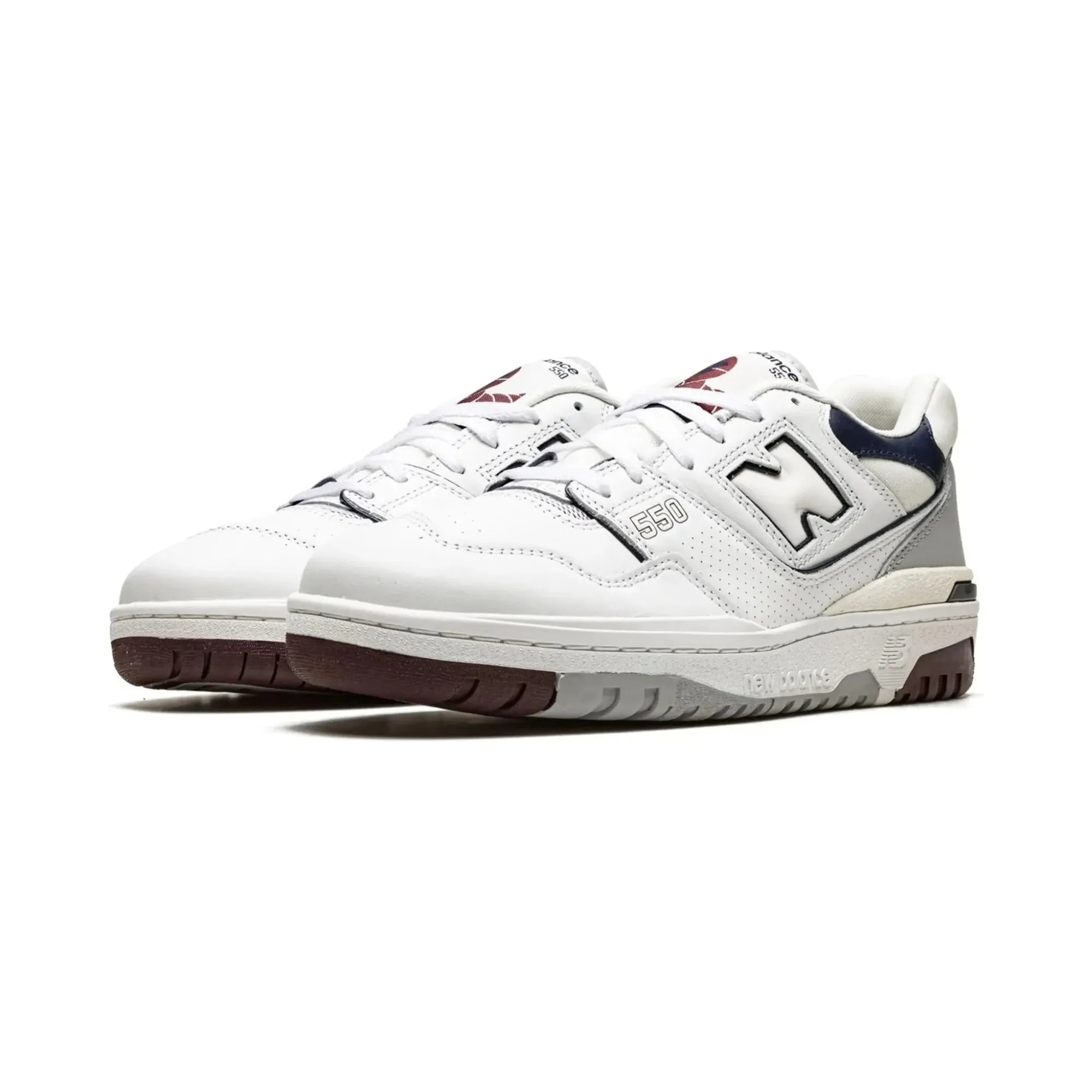 New Balance 550 "White Maroon Natural Indigo" - street-bill.dk
