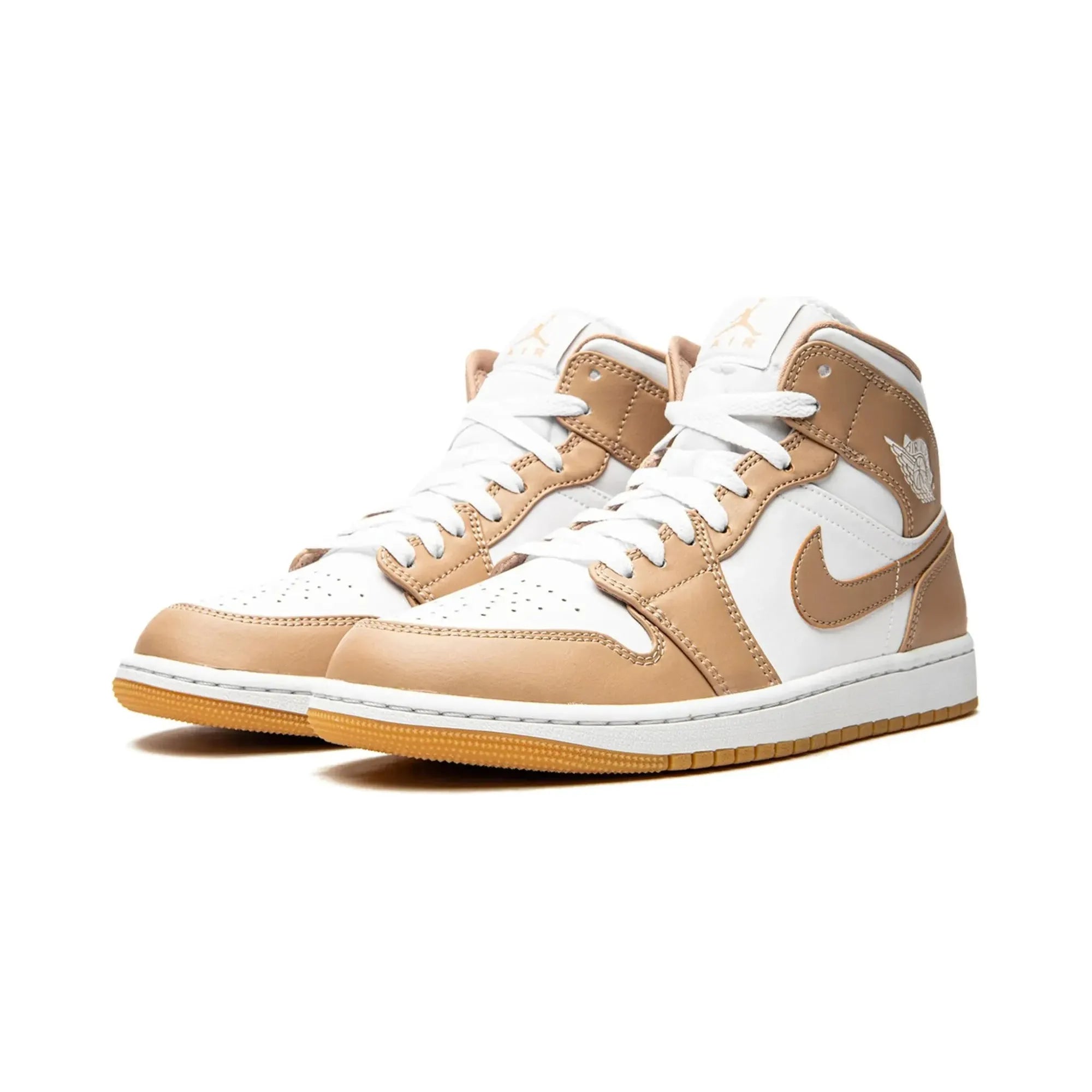 Nike Air Jordan 1 Mid "Tan Gum" - street-bill.dk
